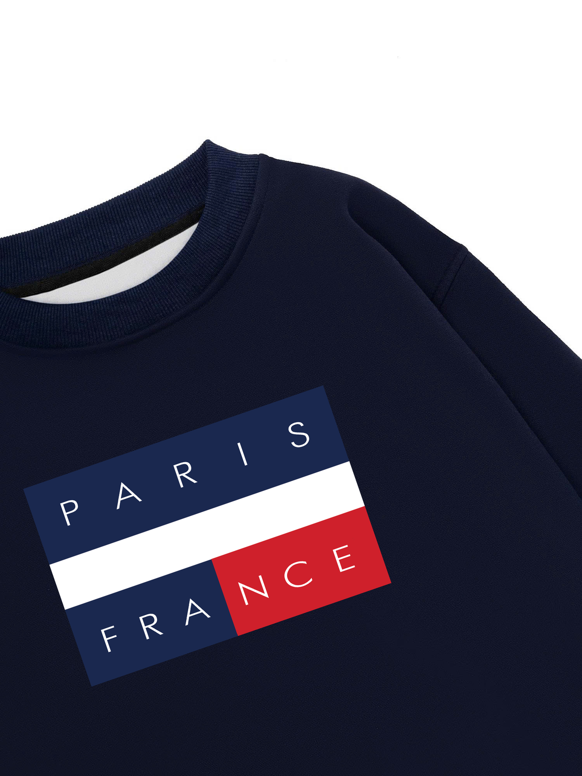Áo Sweater Nỉ Hai Da Paris France Flag