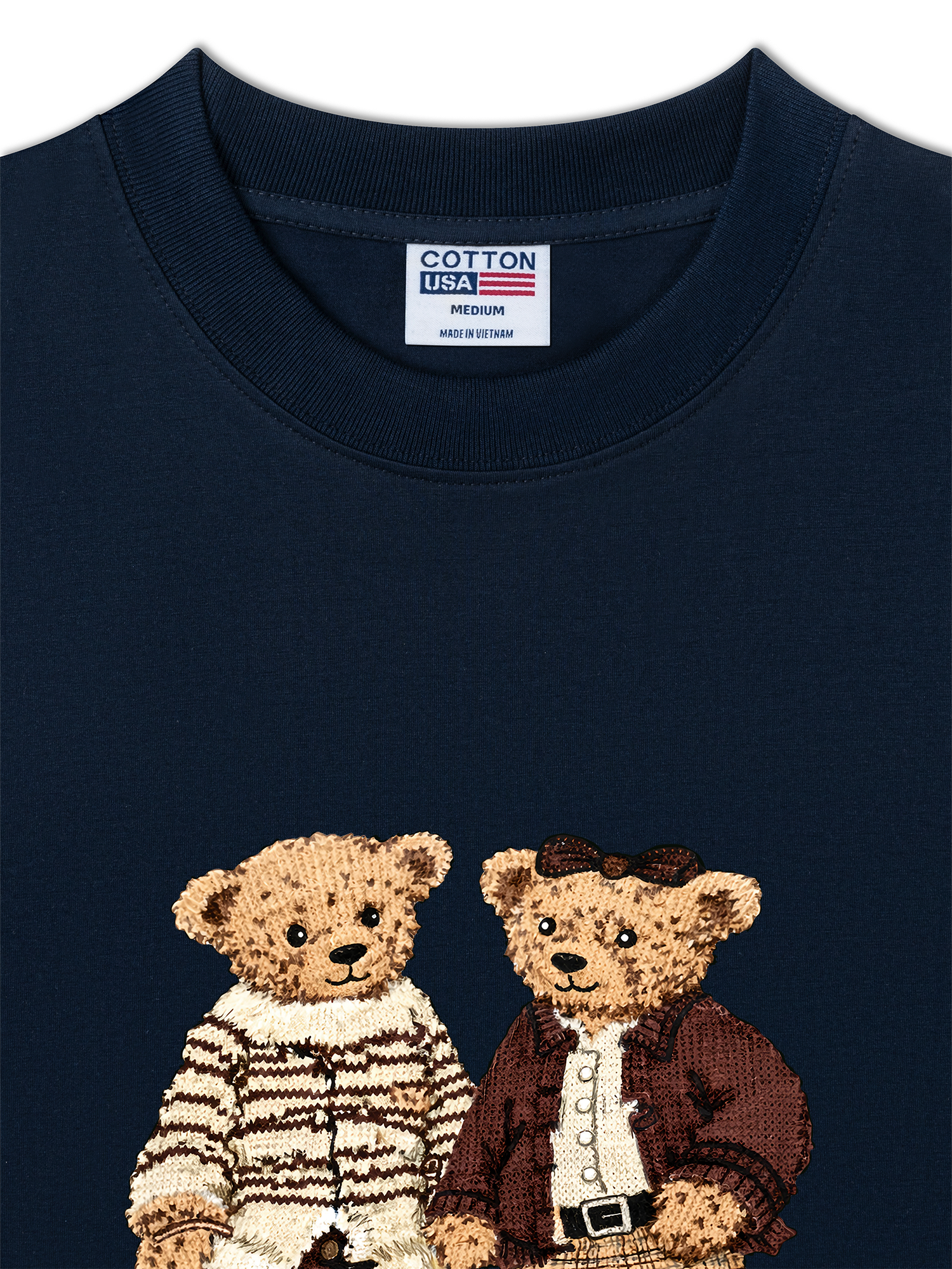 Áo Thun Relaxed Fit Couple Bear