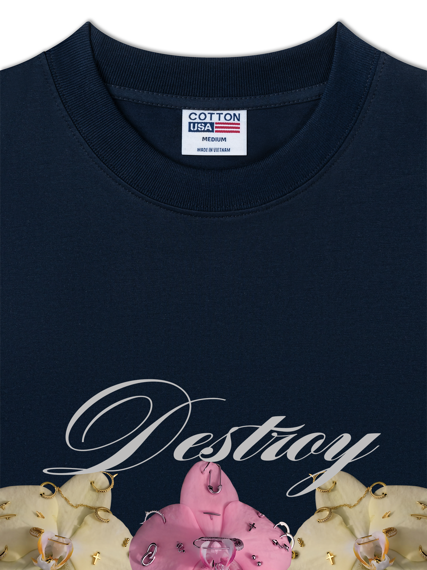 Áo Thun Relaxed Fit Bling Orchid Destroy