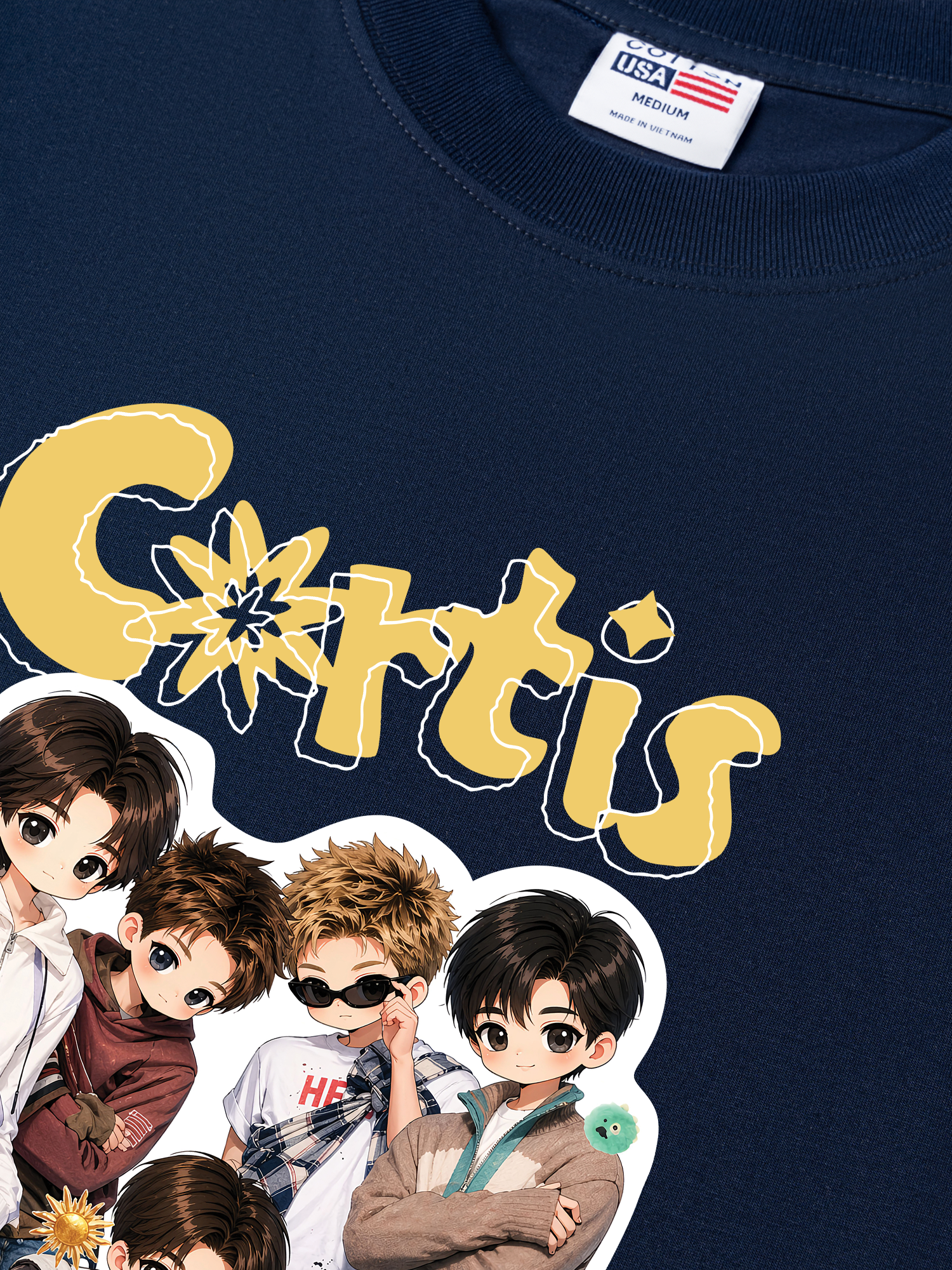 Áo Thun Relaxed Fit Idols Cortis Main Characters