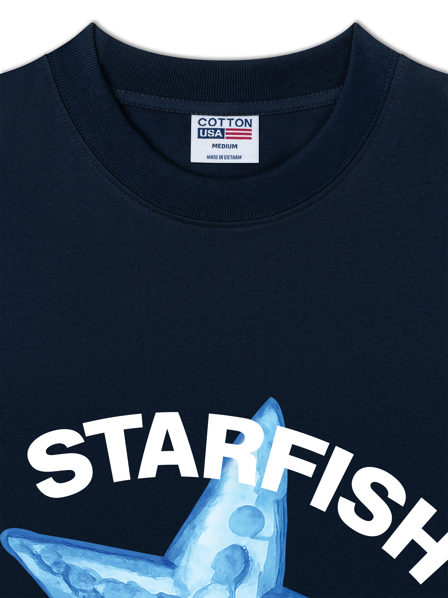 Áo Thun Relaxed Fit Tropical Bing Blue Starfish