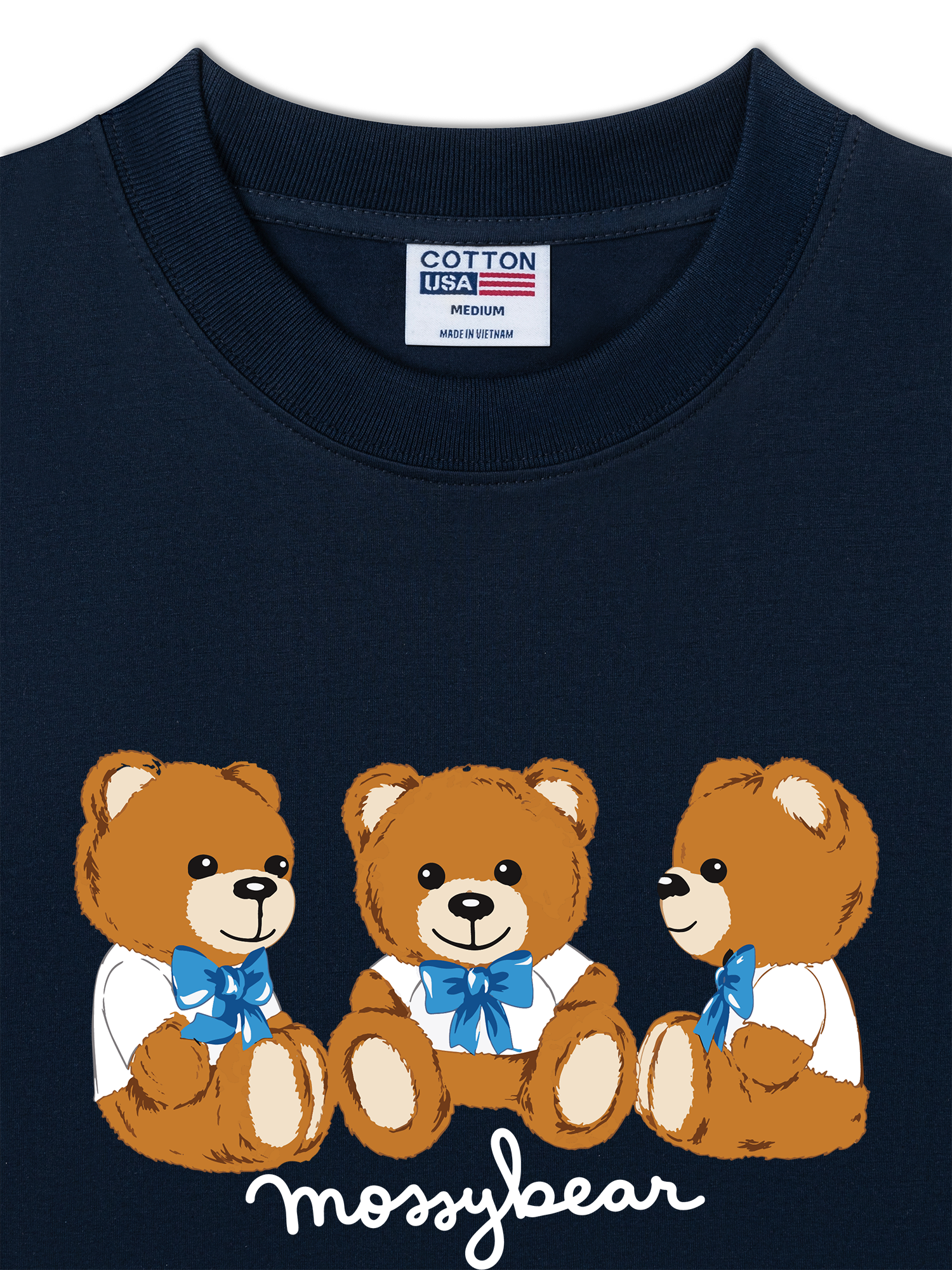 Áo Thun Relaxed Fit Mossy Bear Three Bear