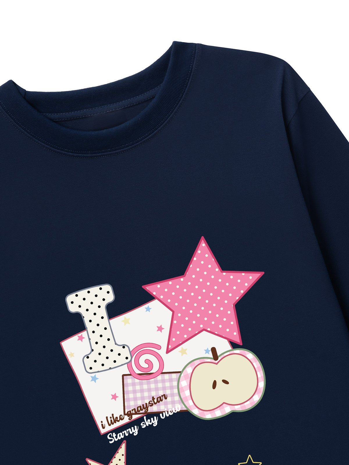 Áo Thun Dài Tay Dotty Mood Pink Star Candy