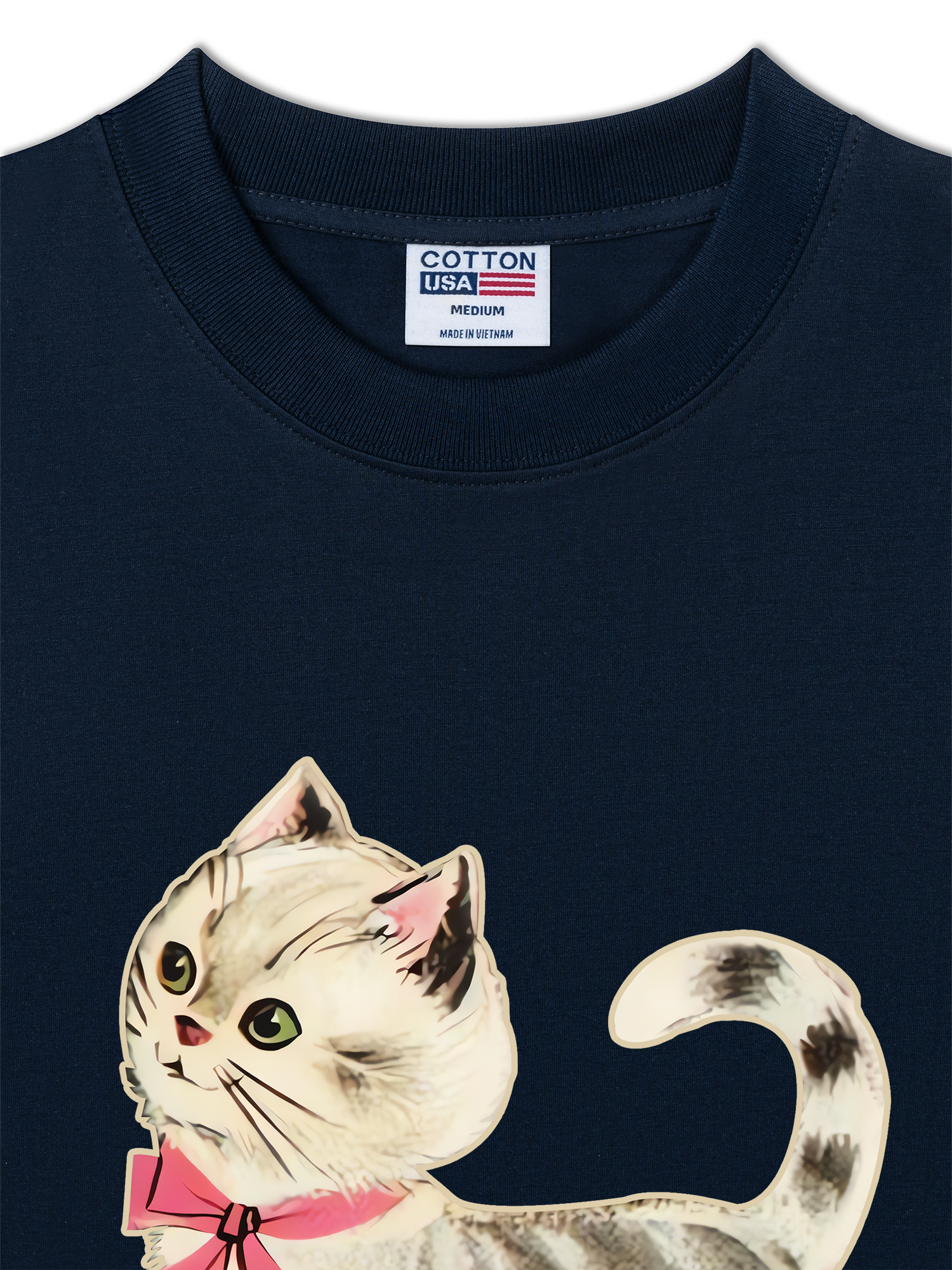 Áo Thun Relaxed Fit Soft Paw Pet Friend Cat