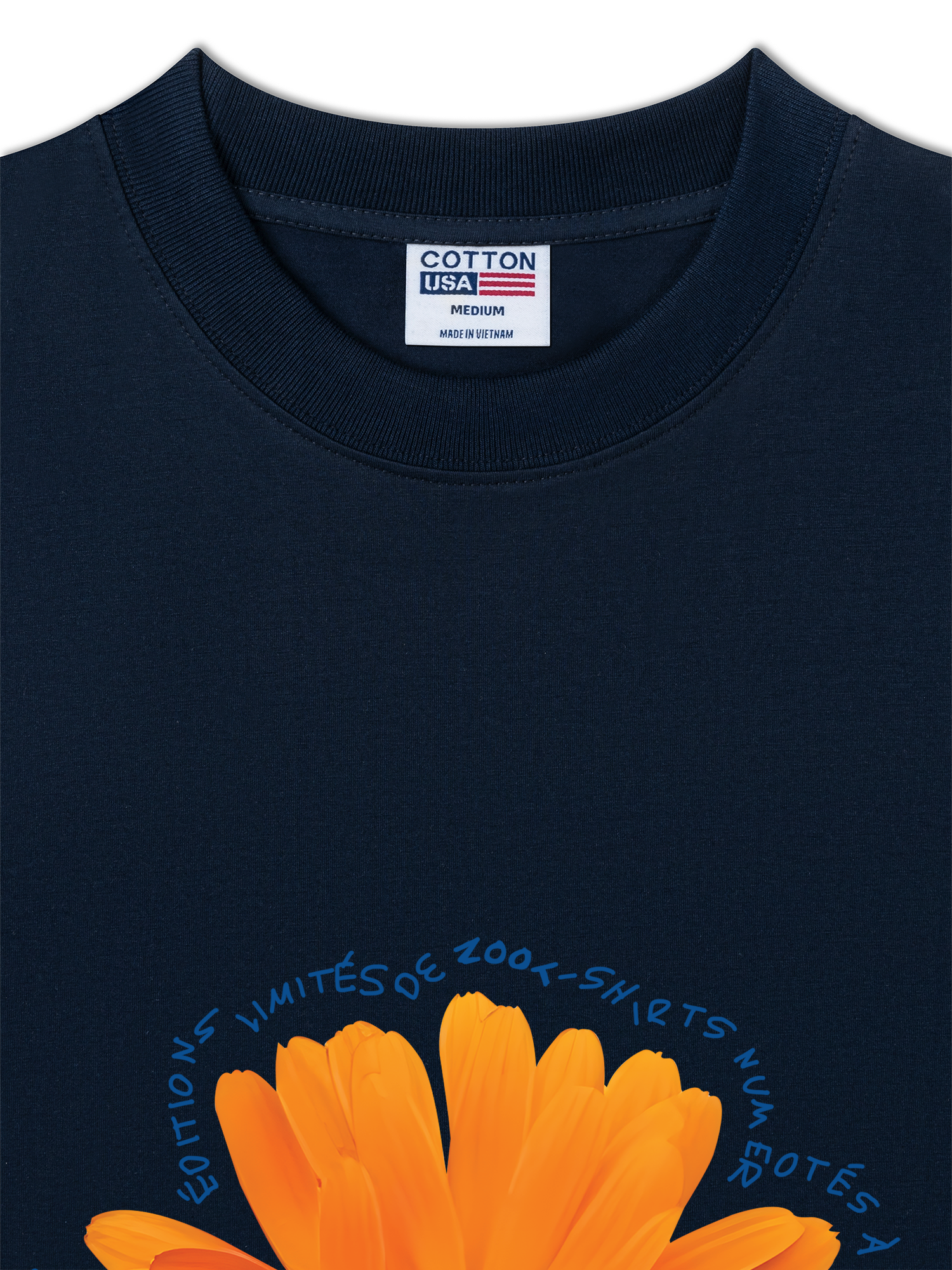 Áo Thun Relaxed Fit Floral Orange Flower