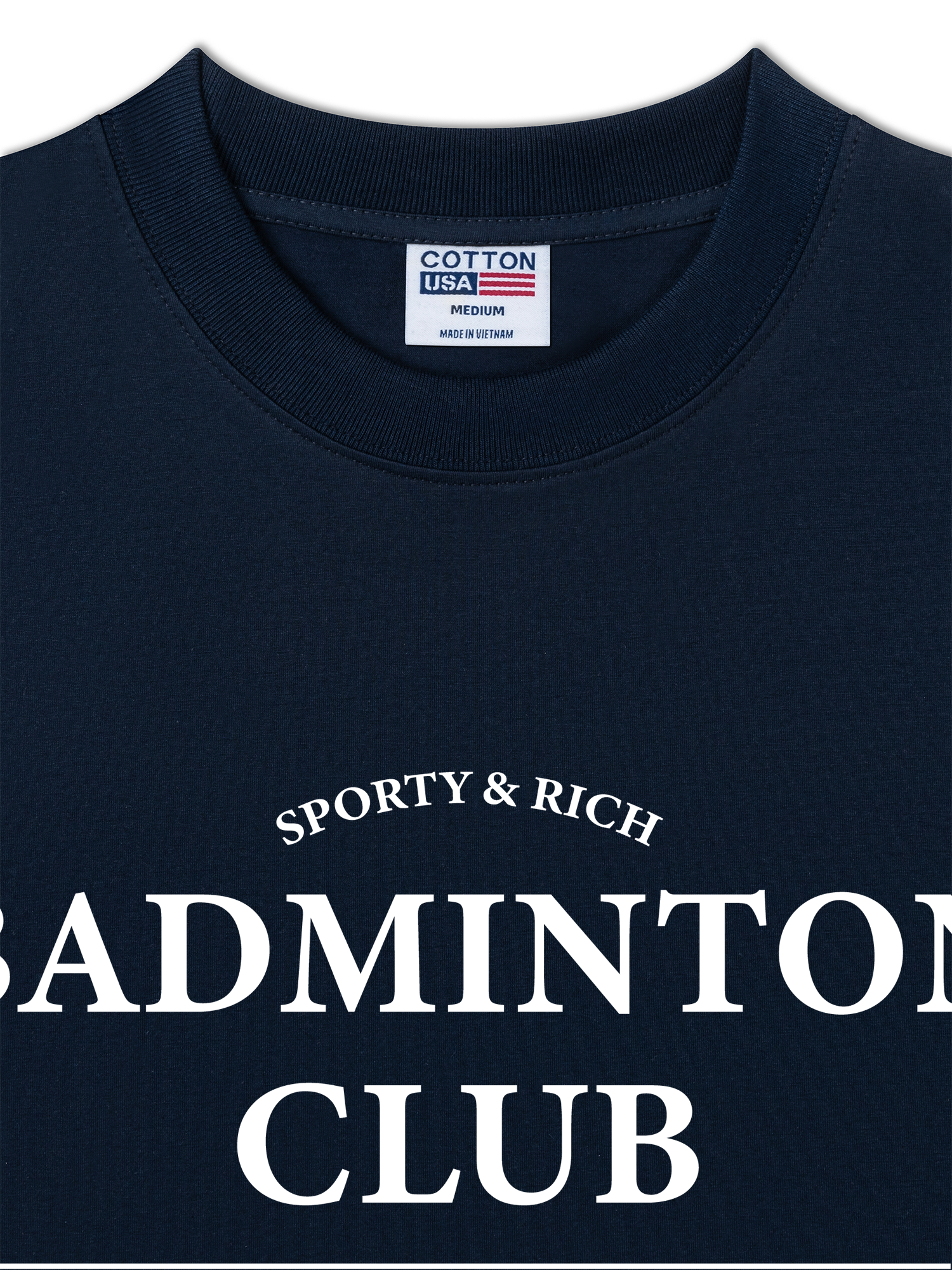 Áo Thun Relaxed Fit Sporty&Rich Badminton Club