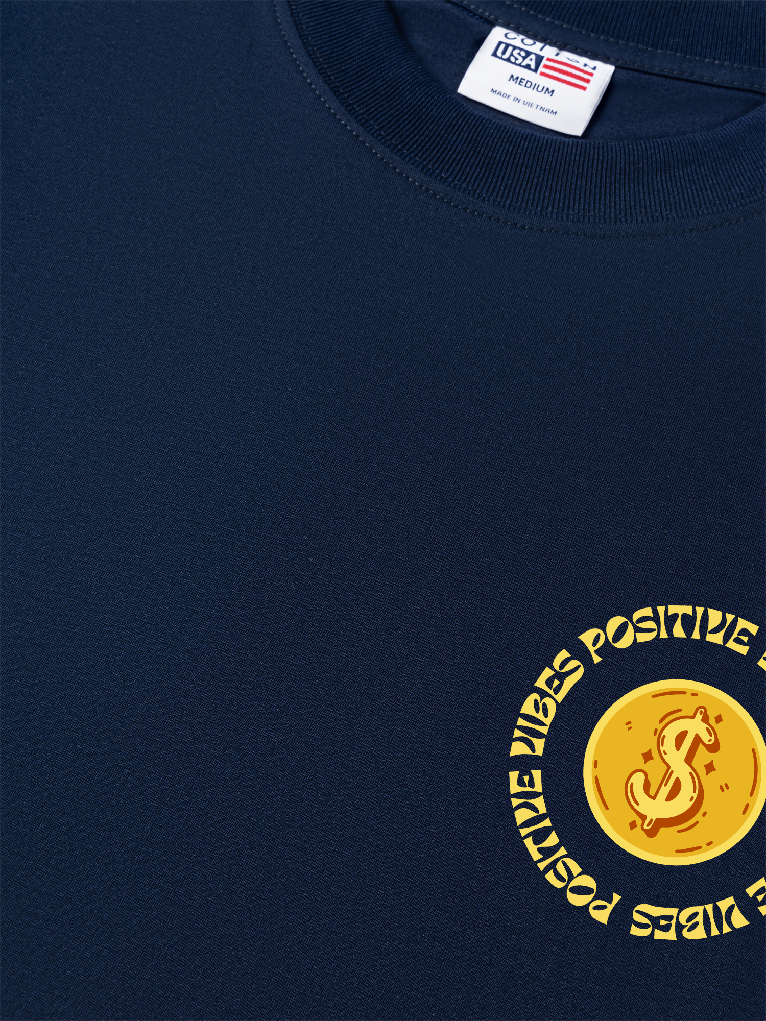 Áo Thun Relaxed Fit Money Positive Vibe