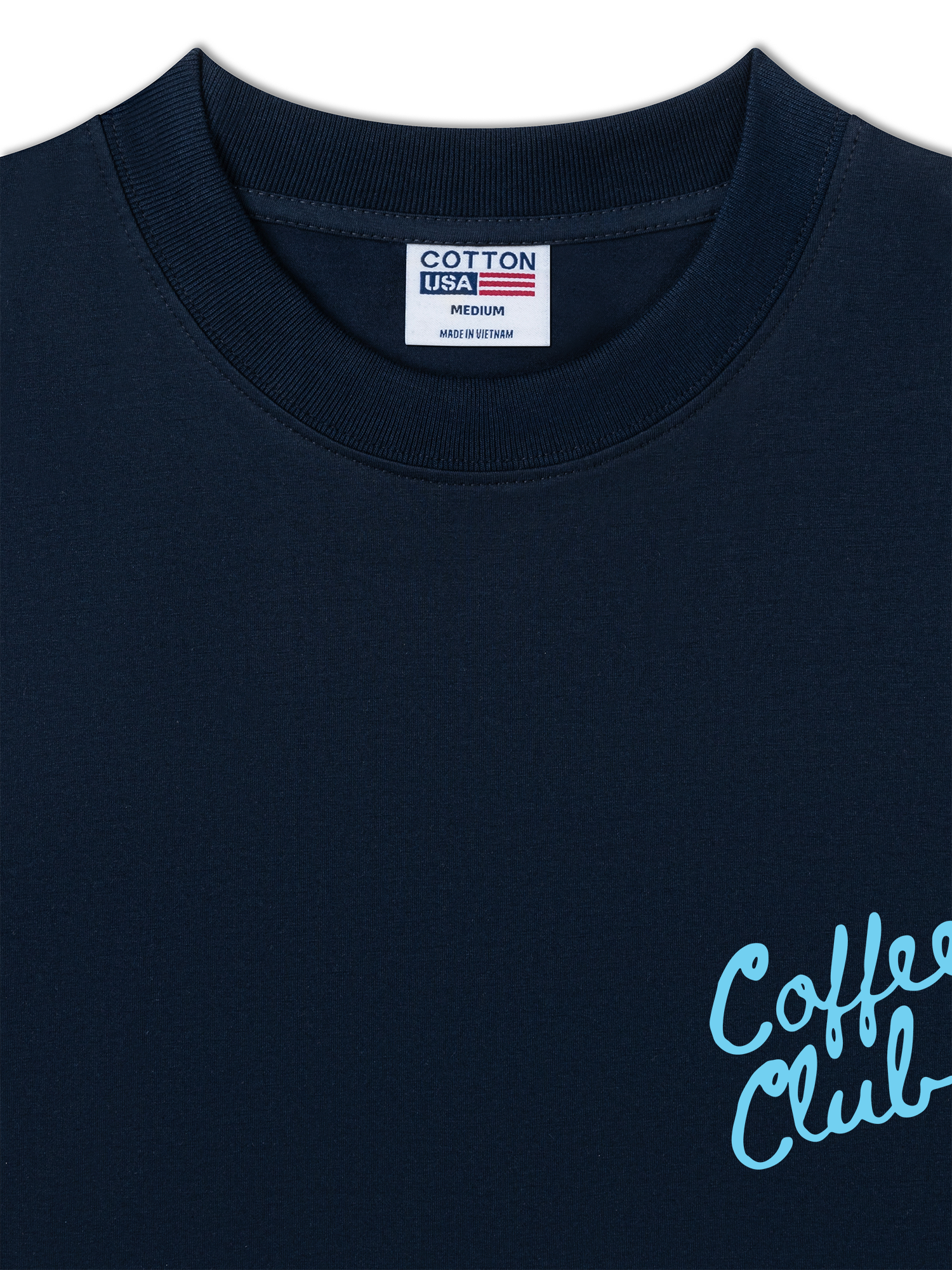 Áo Thun Relaxed Fit Coffee Club Blue