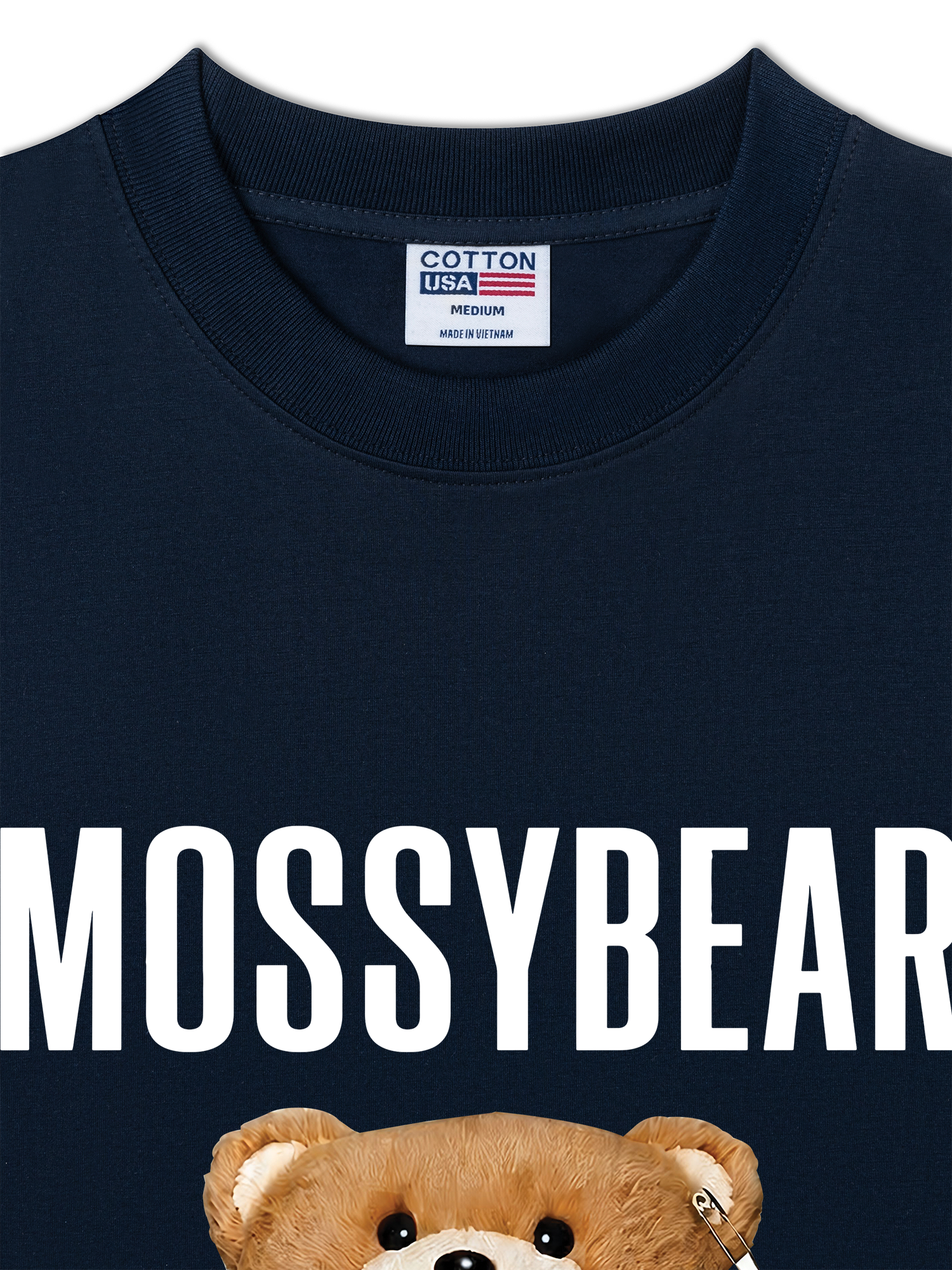 Áo Thun Relaxed Fit  Mossy Bear Plaid Bear
