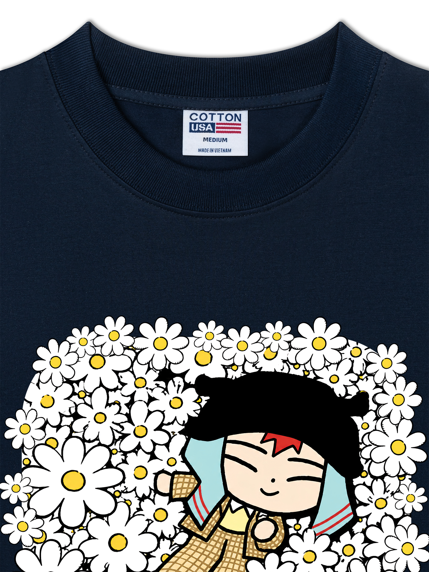 Áo Thun Relaxed Fit GD Daisy Flower