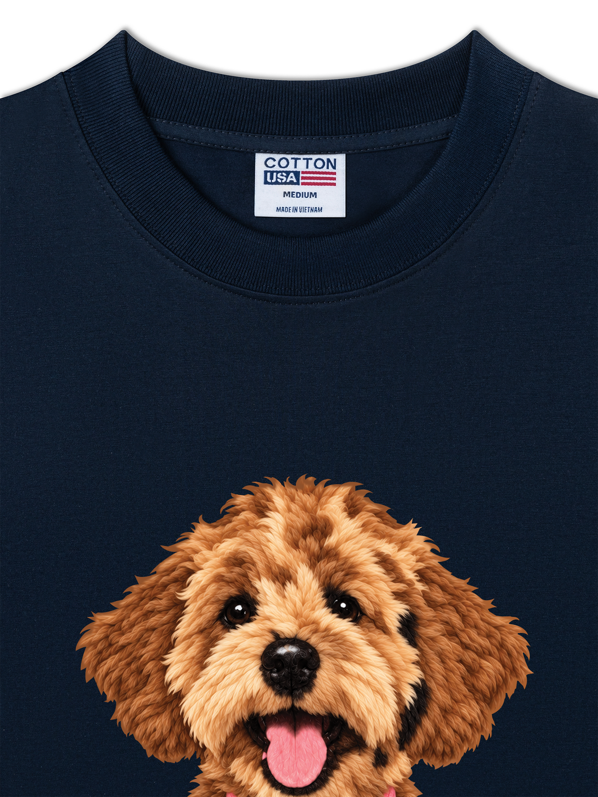 Áo Thun Relaxed Fit Cute Brown Puppy