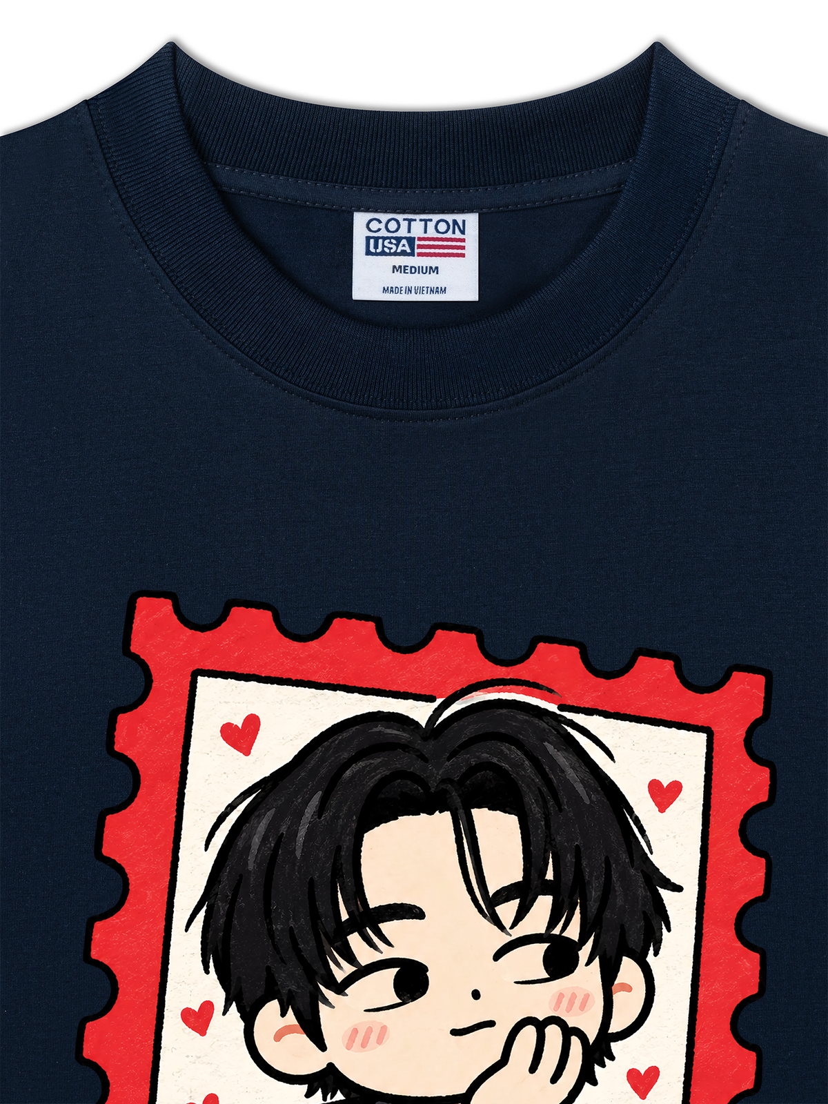 Áo Thun Relaxed Fit Teahyung Chibi