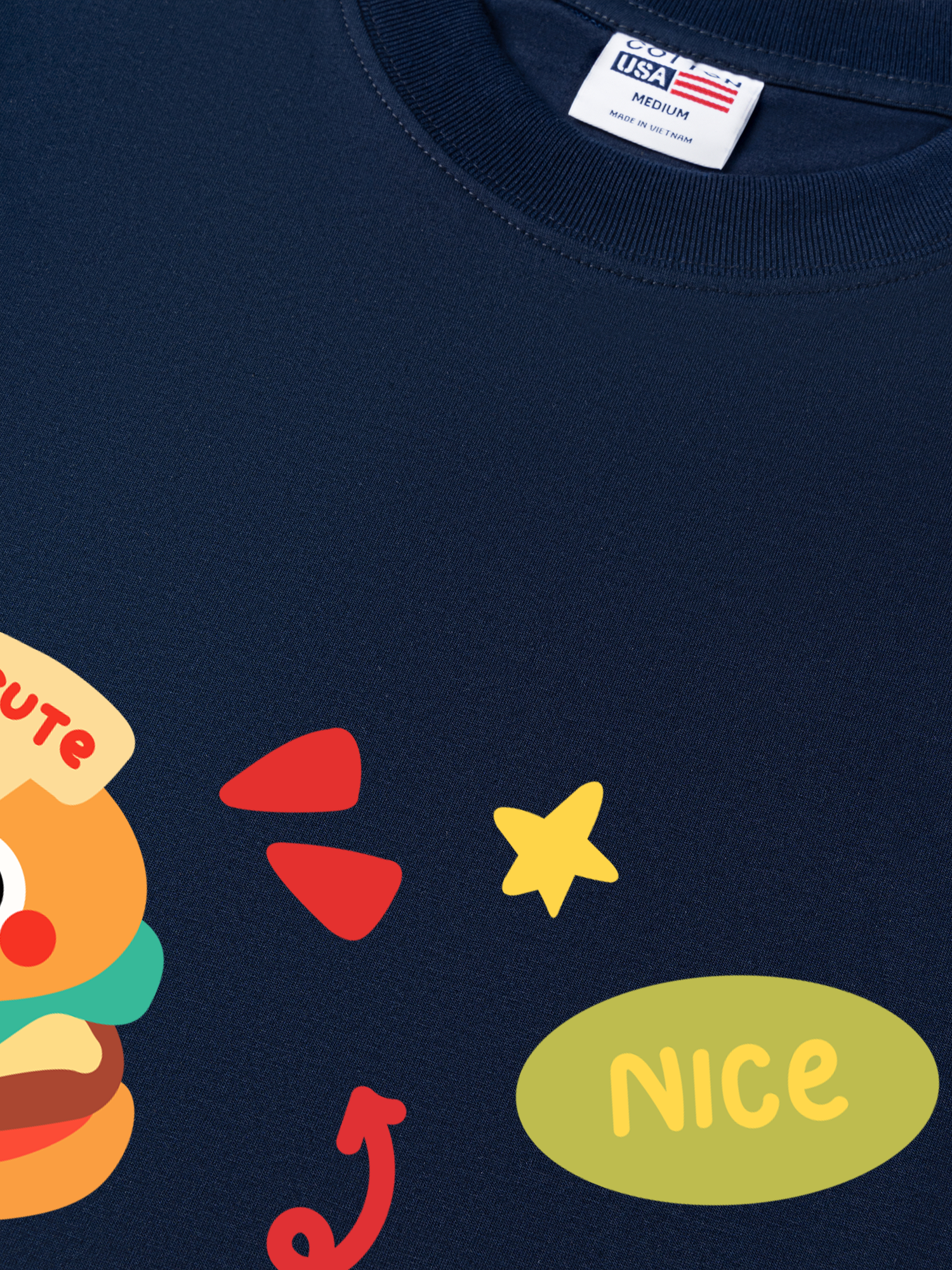 Áo Thun Relaxed Fit Yummy Mood Triple Cute