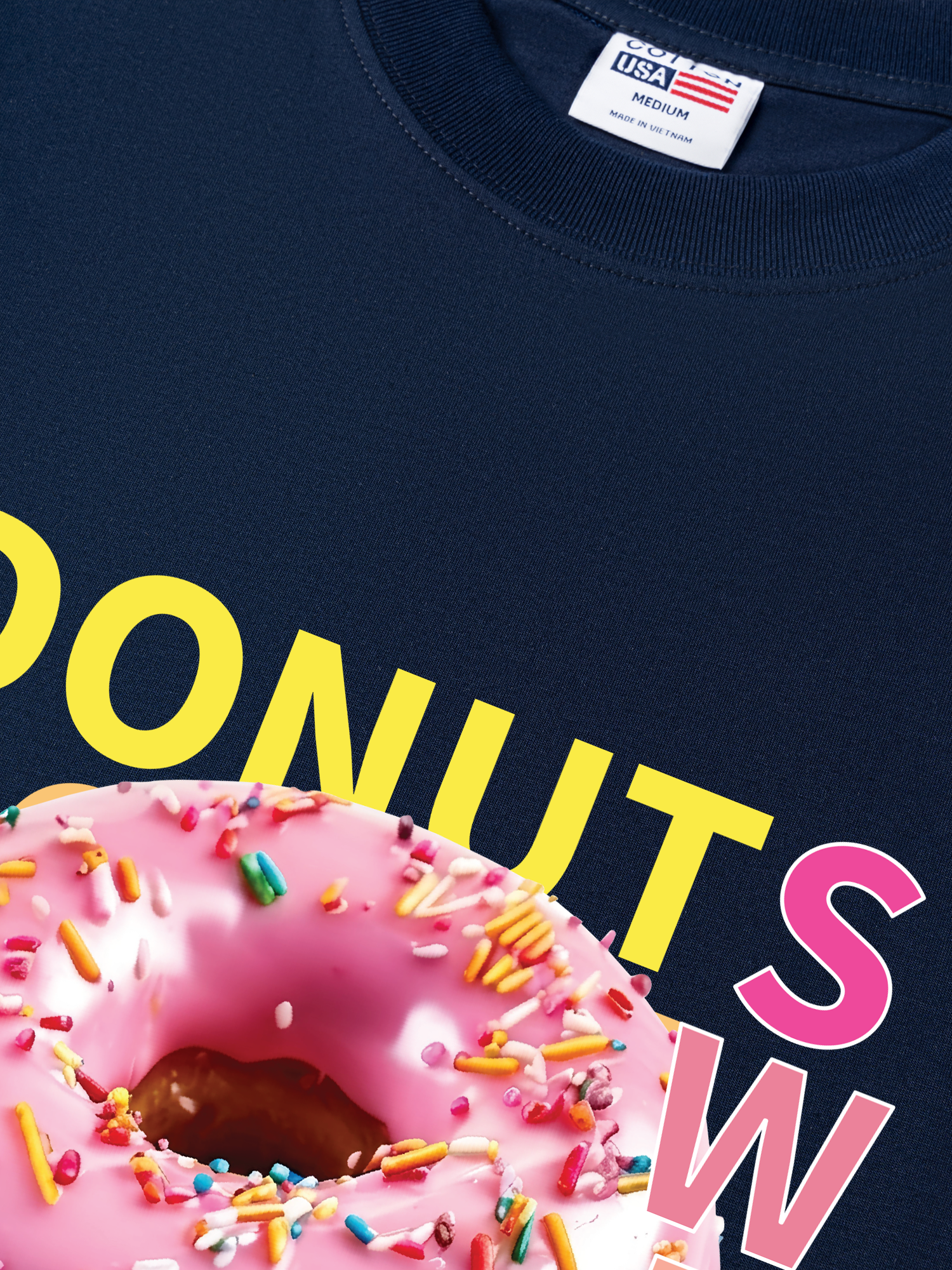 Áo Thun Relaxed Fit Yummy Mood Sweet Donut