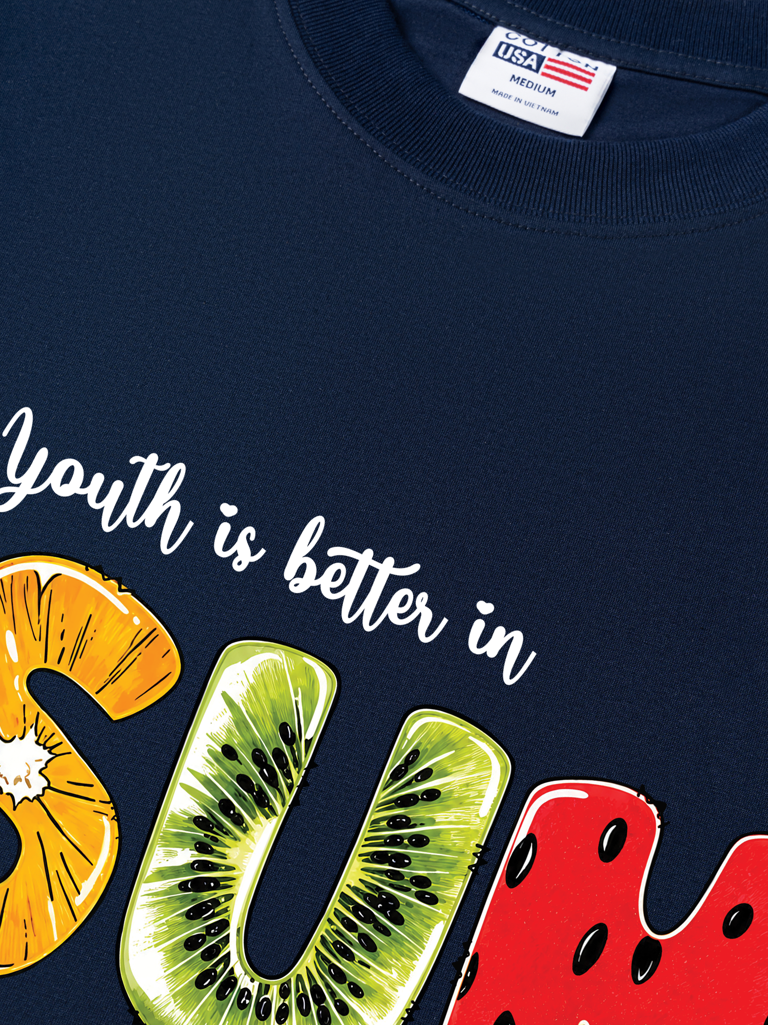Áo Thun Relaxed Fit Tropical  Youth Is Beter In Summer
