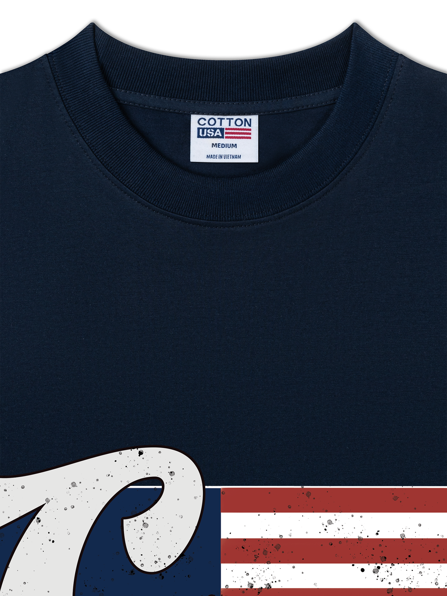 Áo Thun Relaxed Fit USA Vintage Flag