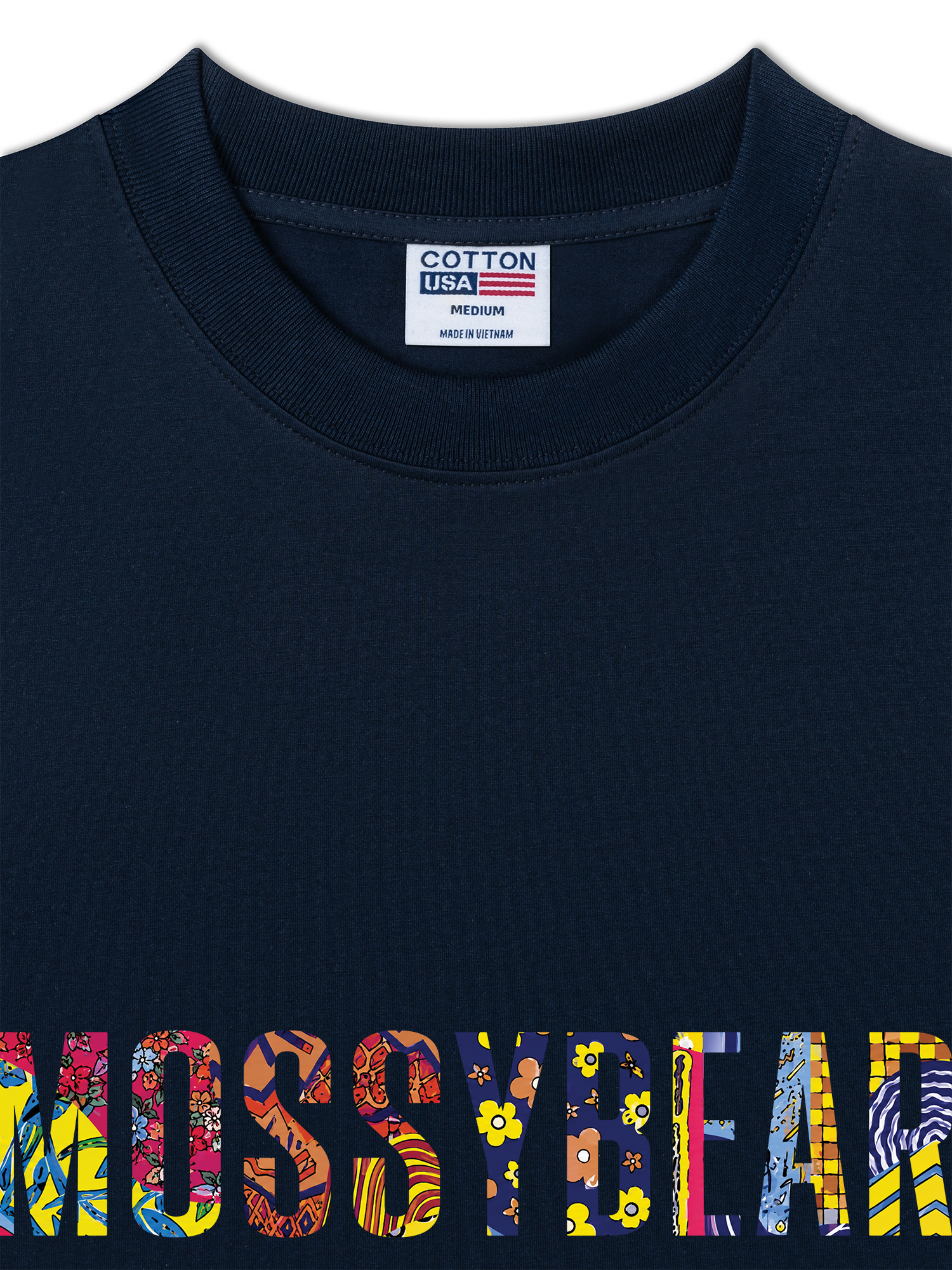 Áo Thun Relaxed Fit Mossy Bear Retro Logo