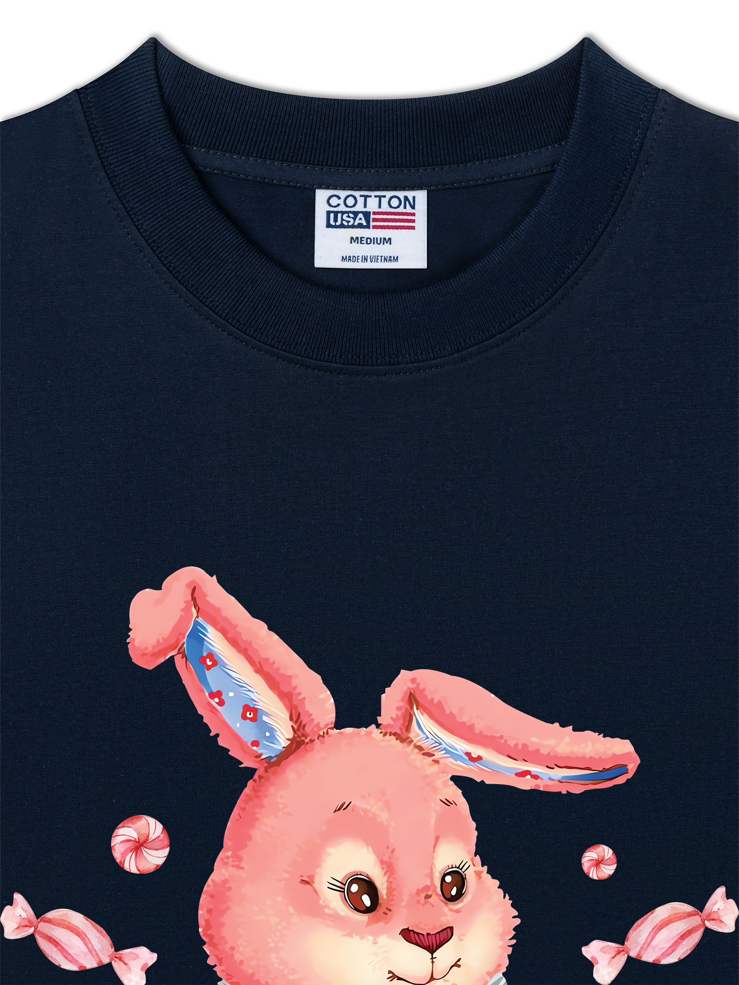 Áo Thun Relaxed Fit Soft Paw Pinky Bunny