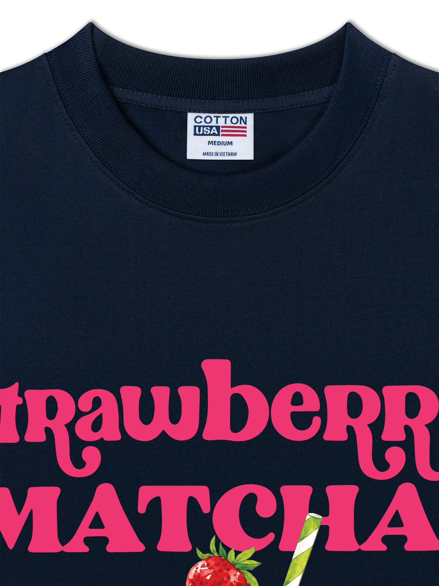 Áo Thun Relaxed Fit Daily Cup Strawberry Matcha