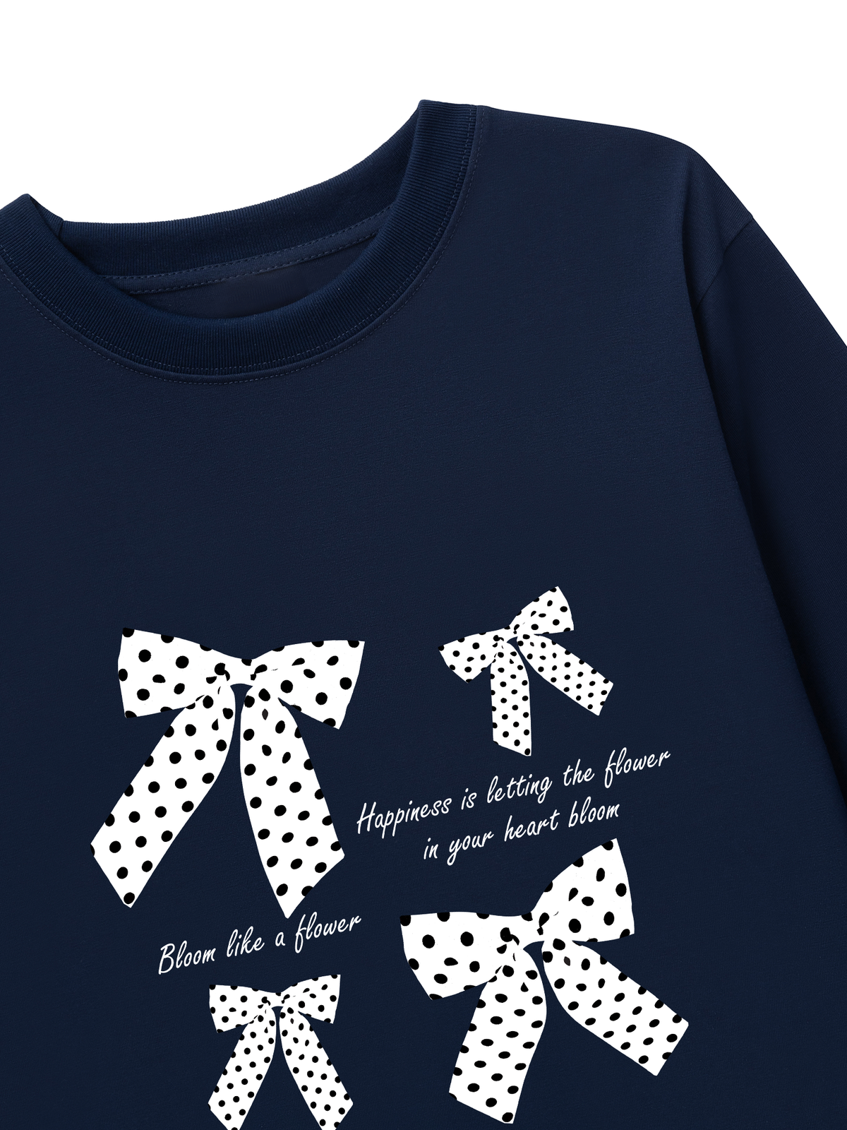 Áo Thun Dài Tay Dotty Mood Lovely Bloom Ribbon