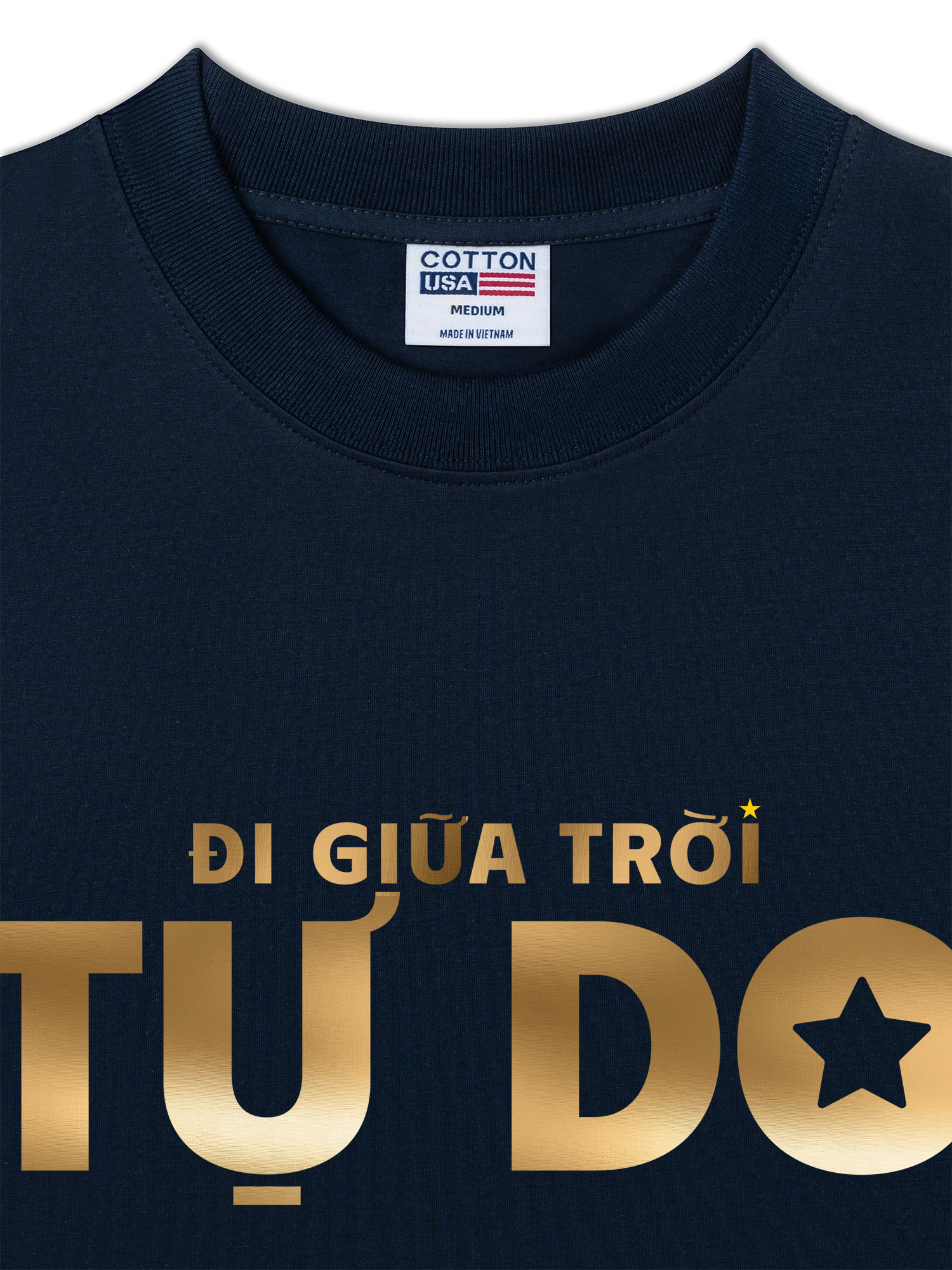 Áo Thun Relaxed Fit Đi Giữa Trời Tự Do