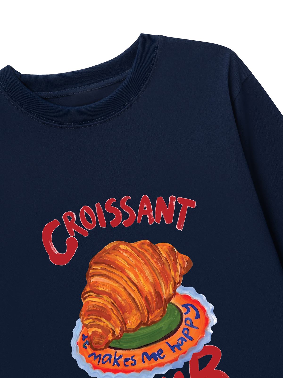 Áo Thun Dài Tay Yummy Mood Croissant Club