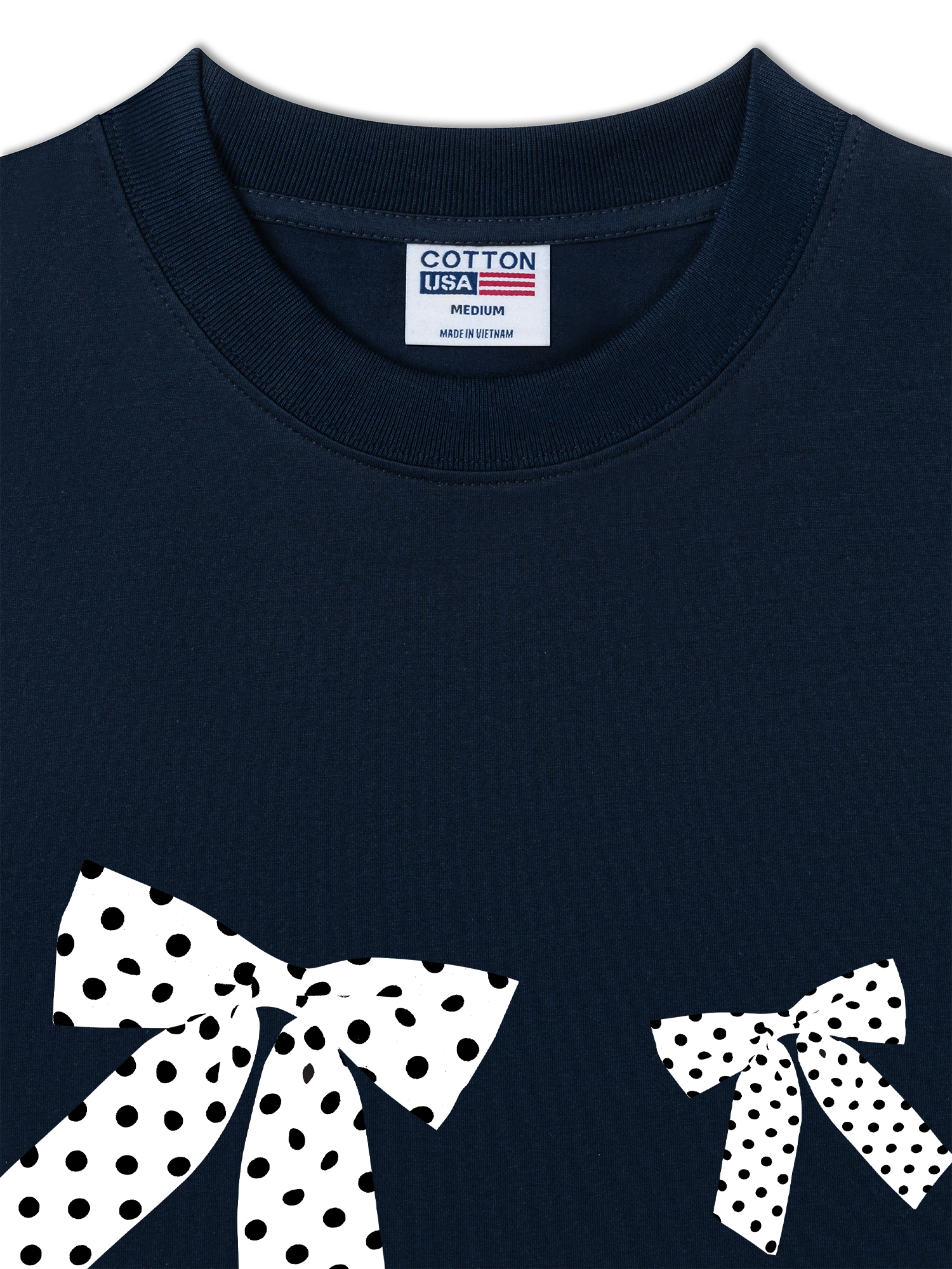 Áo Thun Relaxed Fit Dotty Mood Lovely Bloom Ribbon