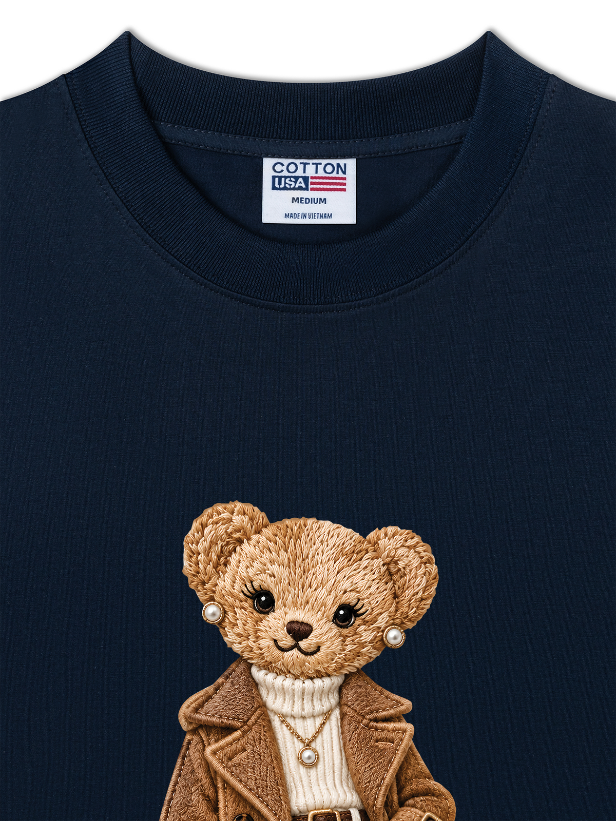 Áo Thun Relaxed Fit Bear With Trend Coat