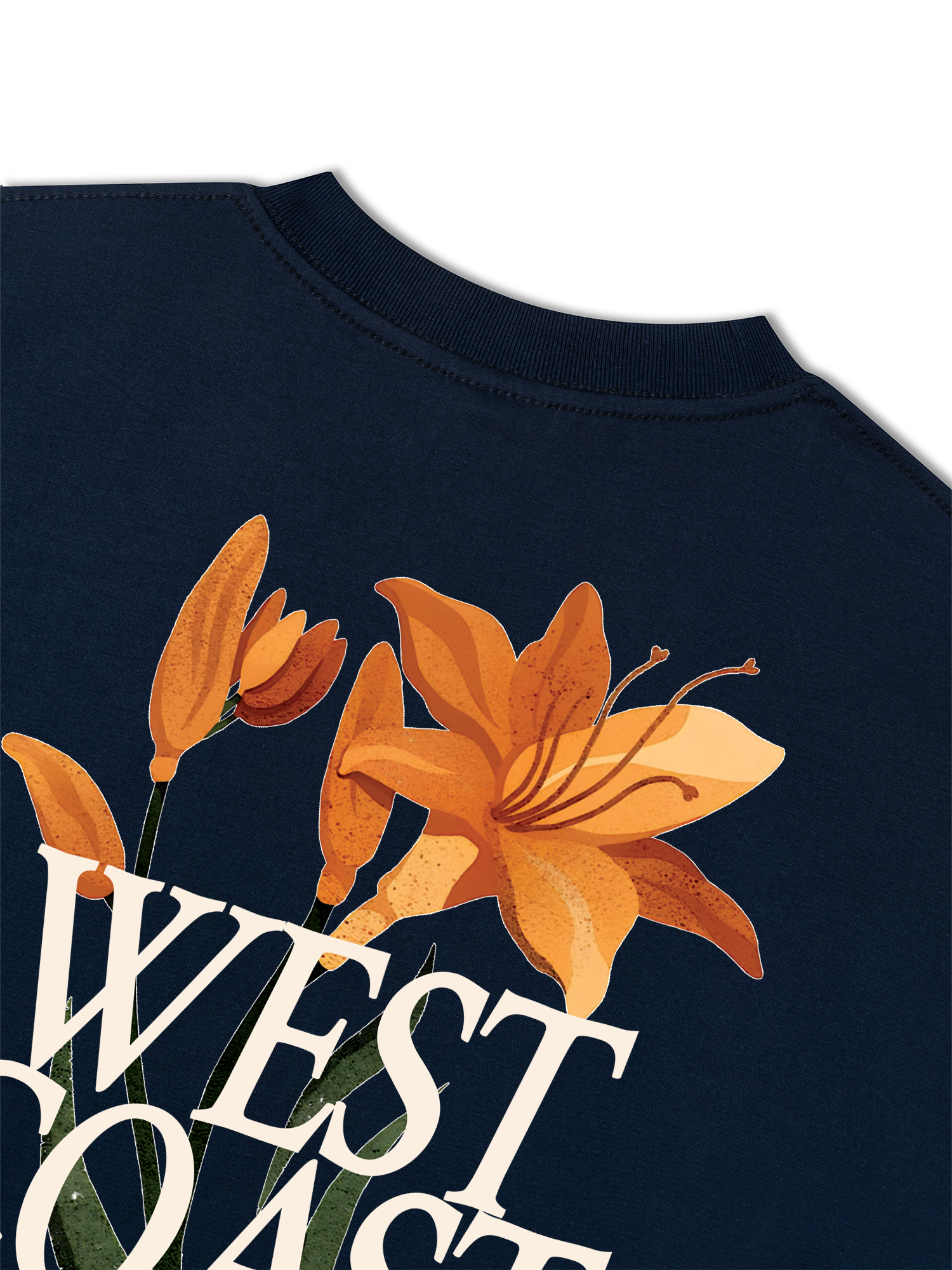 Áo Thun Relaxed Fit Floral West Coast Indigo