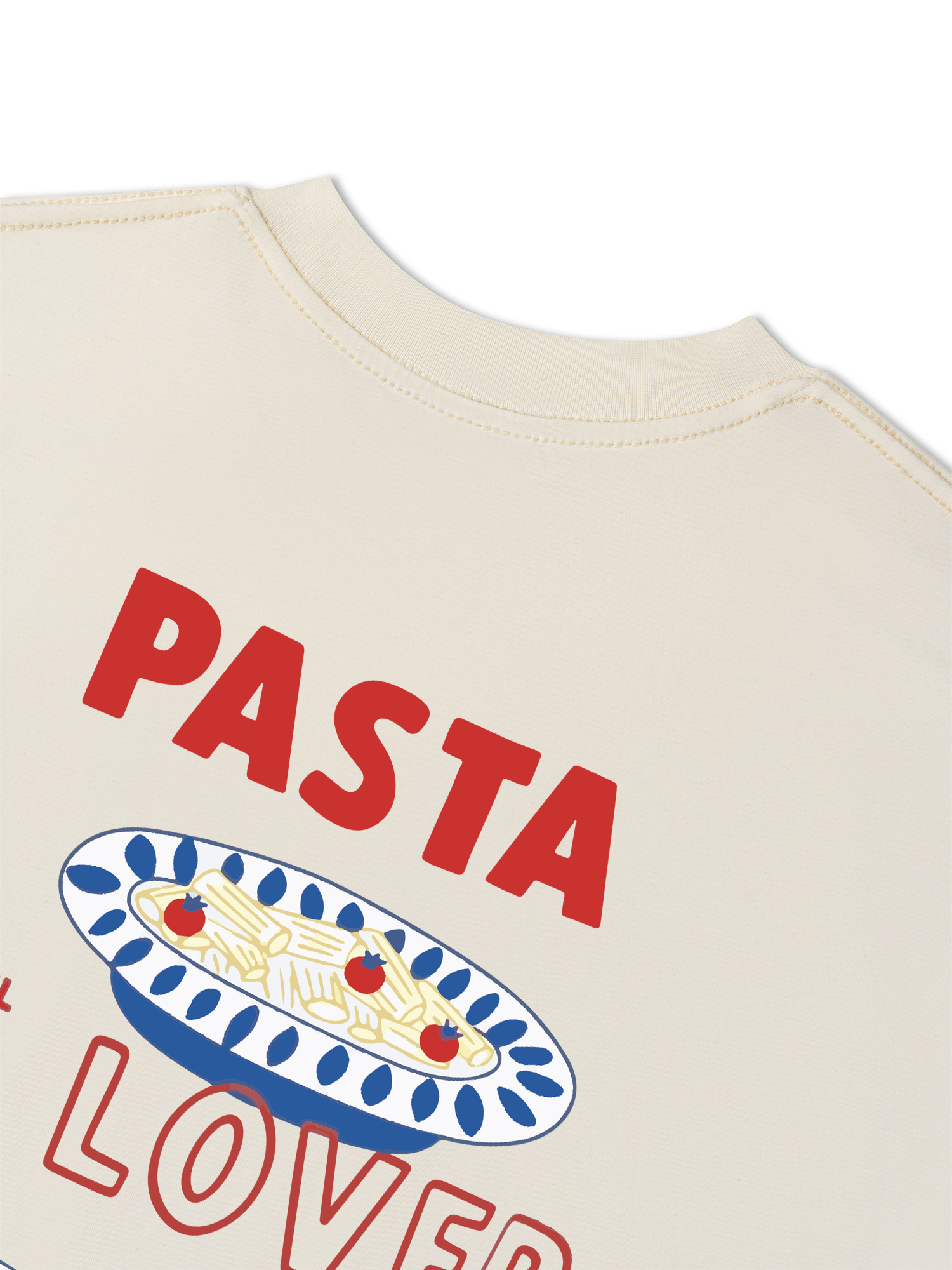 Áo Thun Relaxed Fit Yummy Mood Pasta Lover
