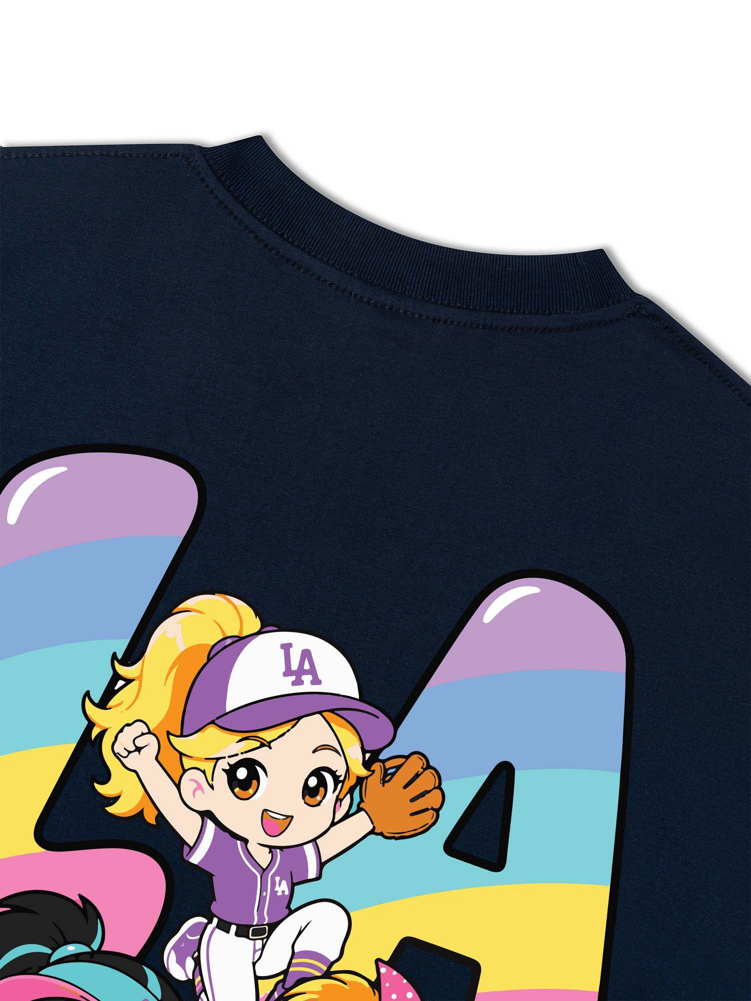 Áo Thun Relaxed Fit Baseball Dream Girls LA