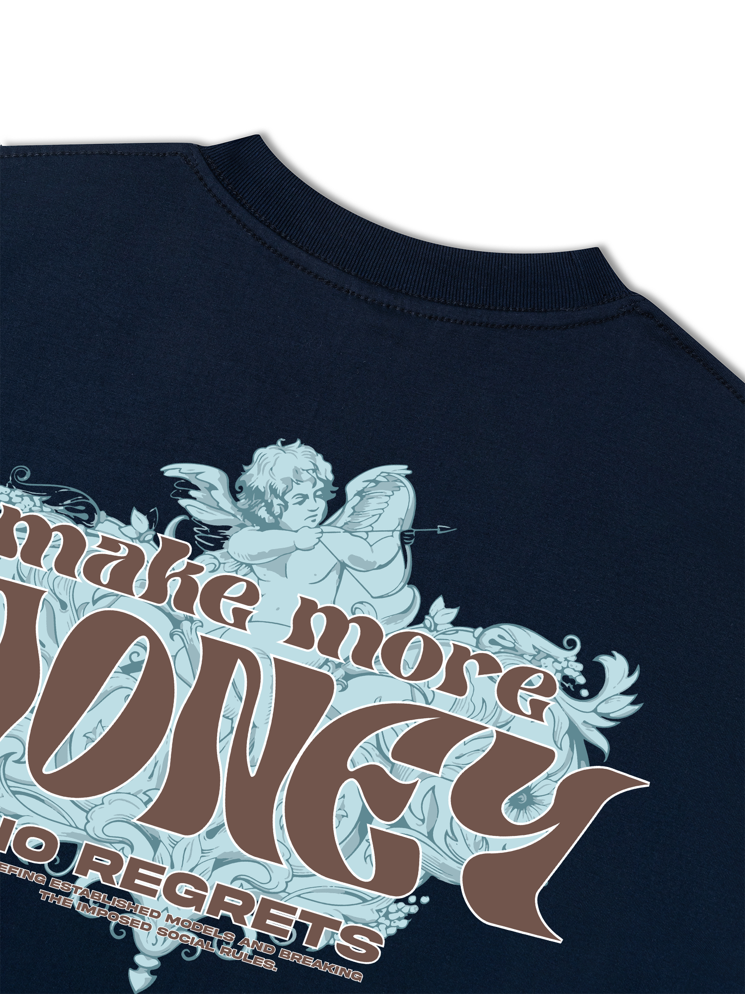 Áo Thun Relaxed Fit Money Make More No Regrets