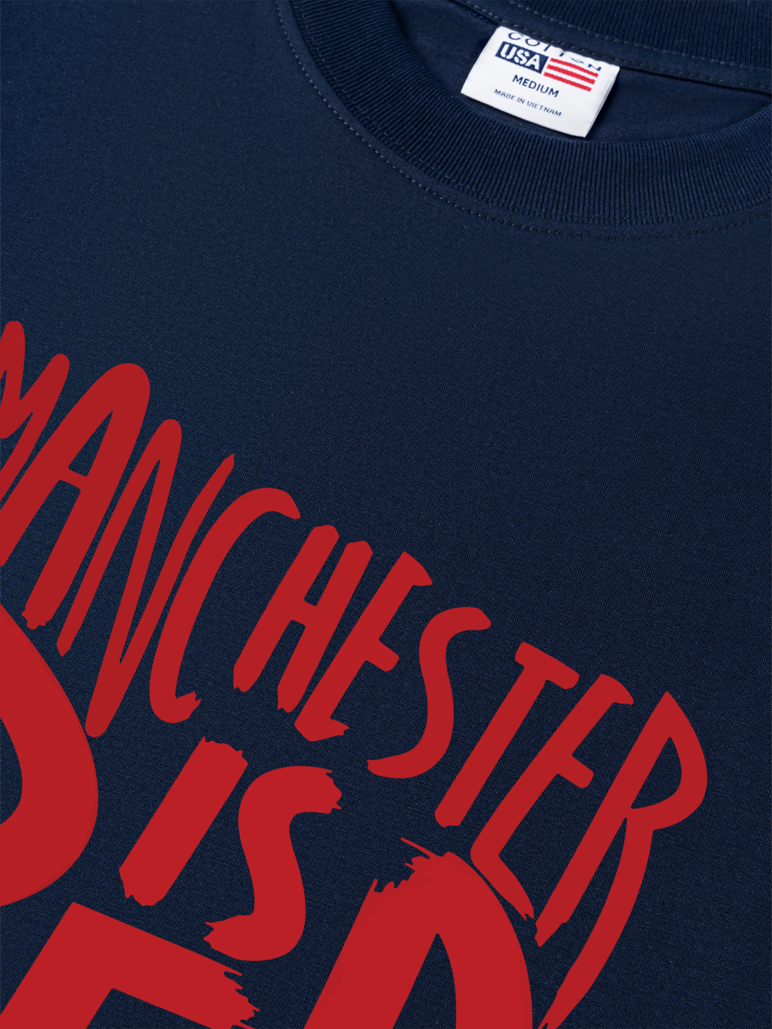 Áo Thun Relaxed Fit Soccer Manchester is Red