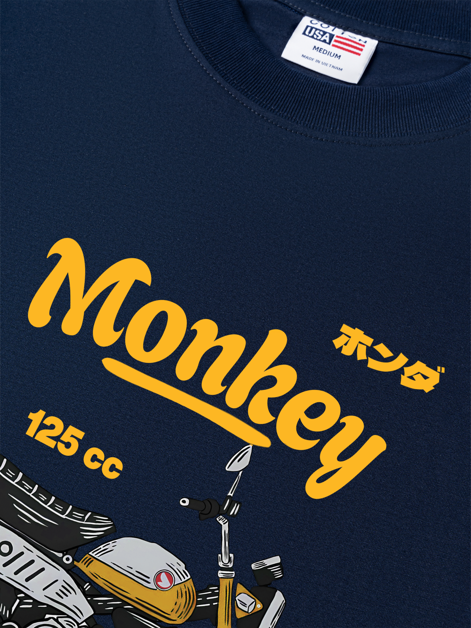 Áo Thun Relaxed Fit Motorbike Monkey 125cc