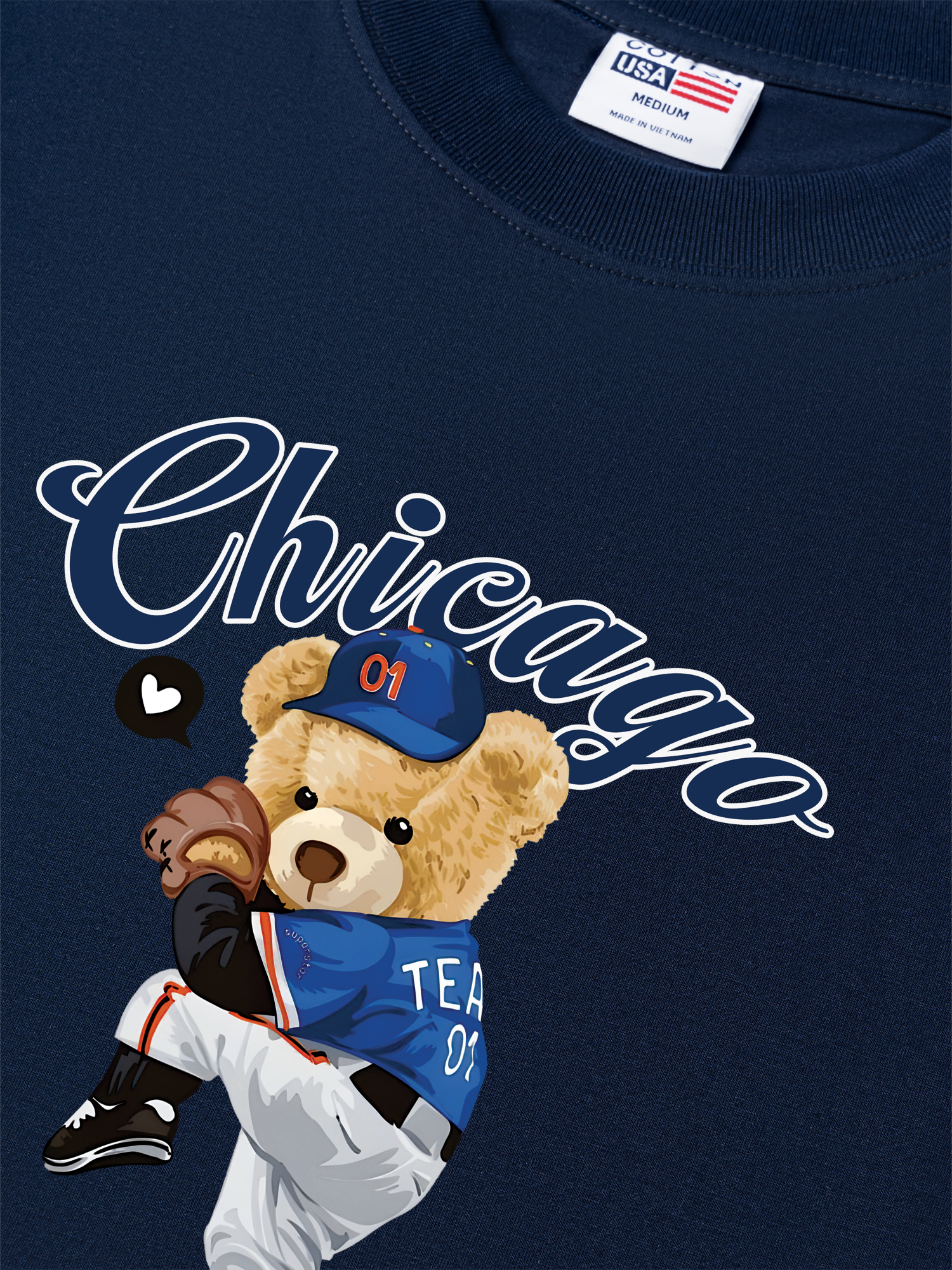 Áo Thun Relaxed Fit Baseball Chicago