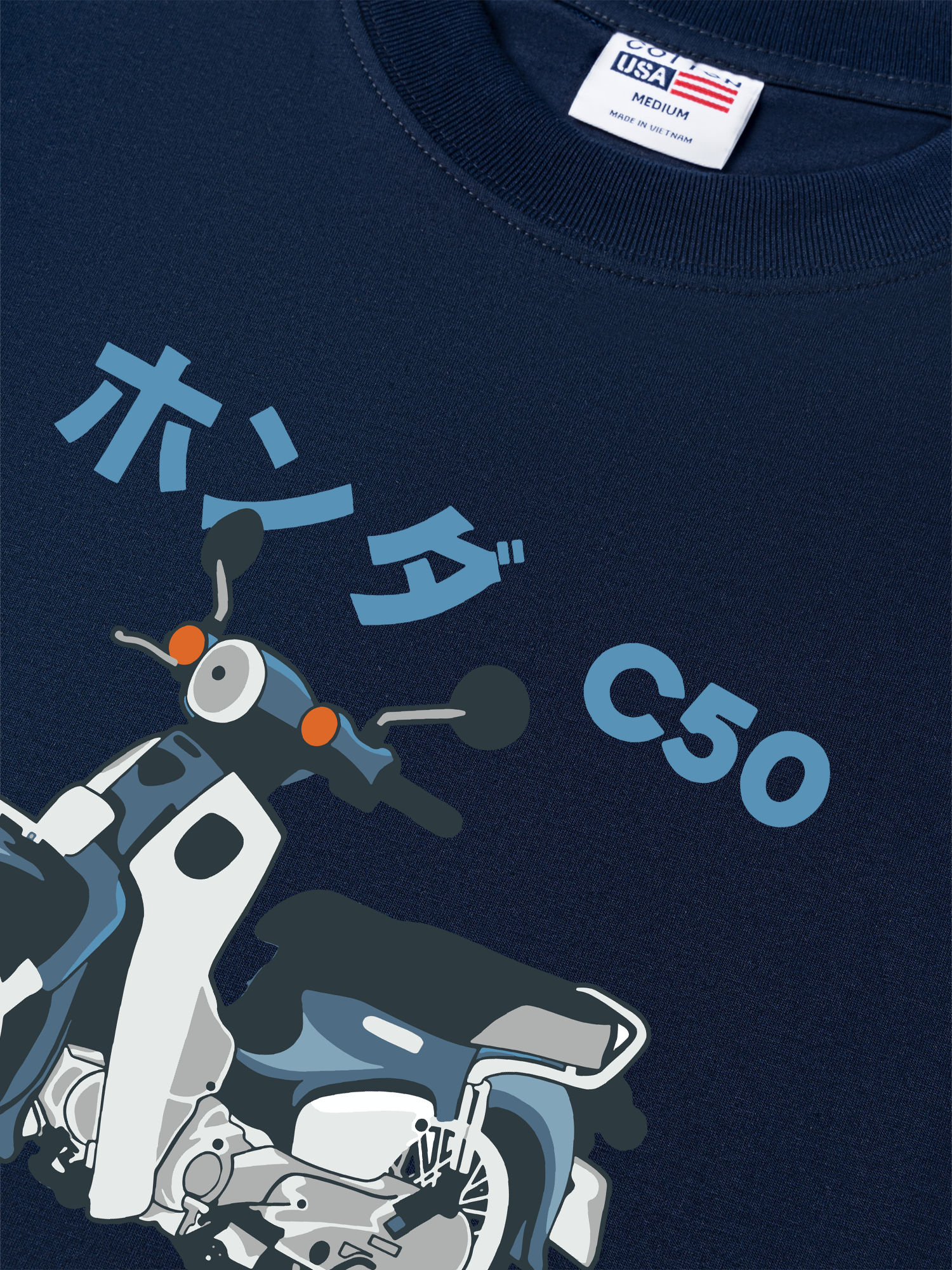 Áo Thun Relaxed Fit Motorbike Cub C50