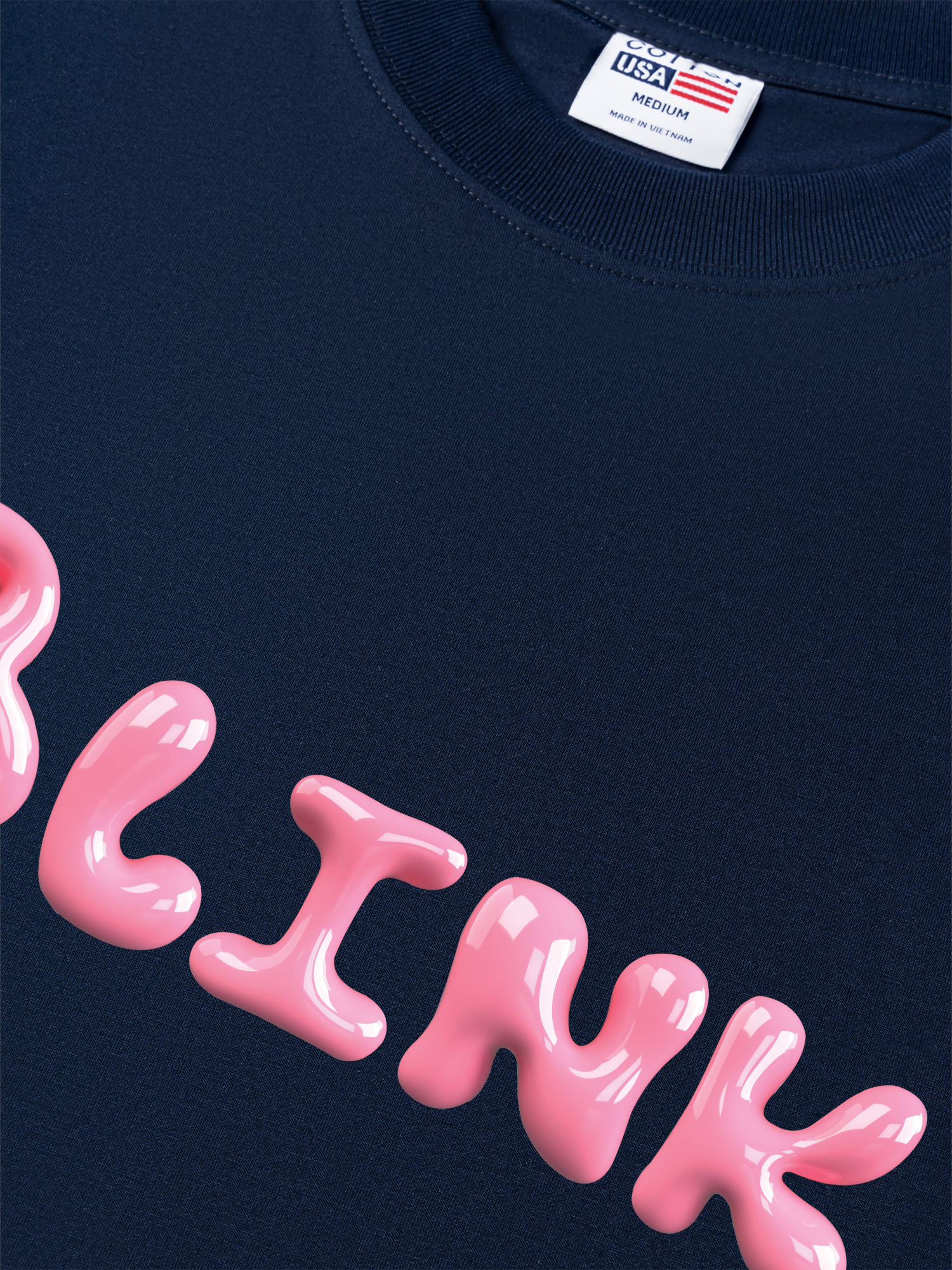 Áo Thun Relaxed Fit Black Pink Blink