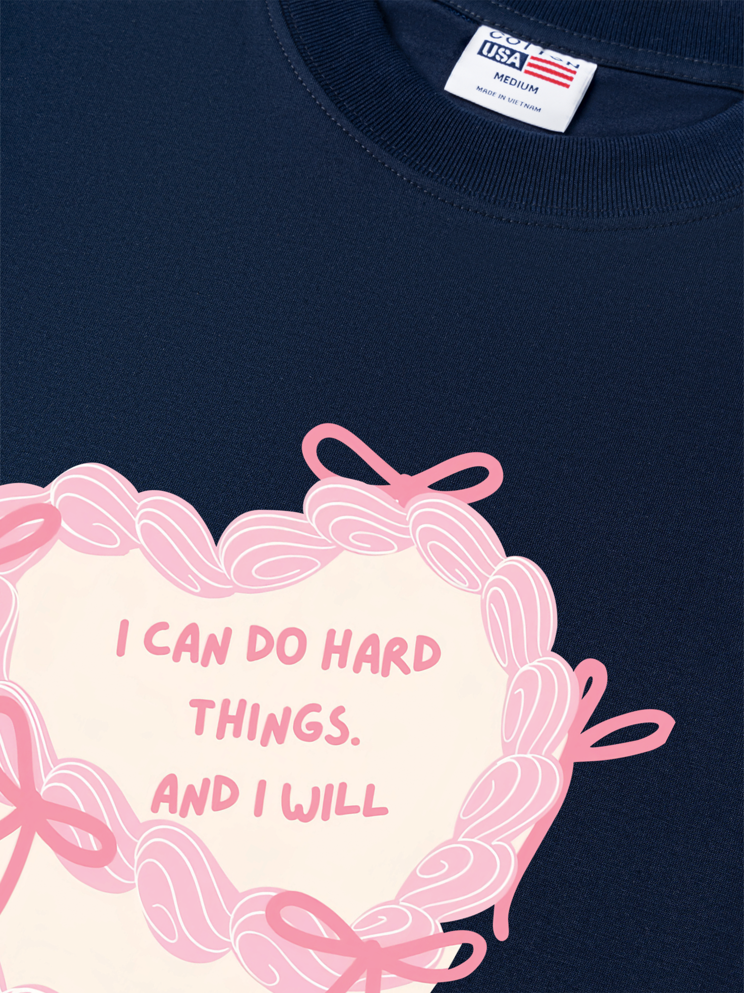 Áo Thun Relaxed Fit I Can Do Hard Thing