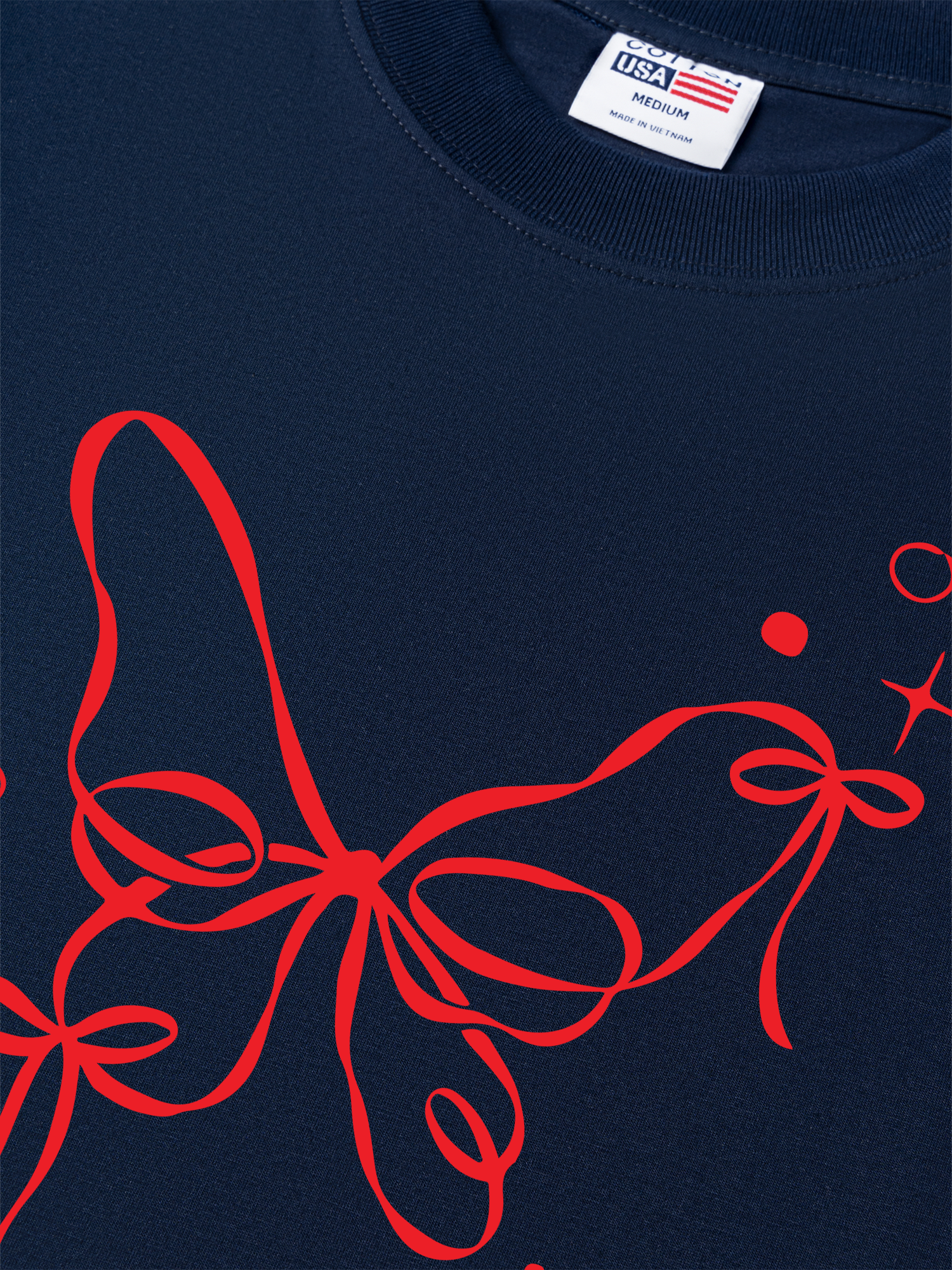 Áo Thun Relaxed Fit Butterfly Ribbon