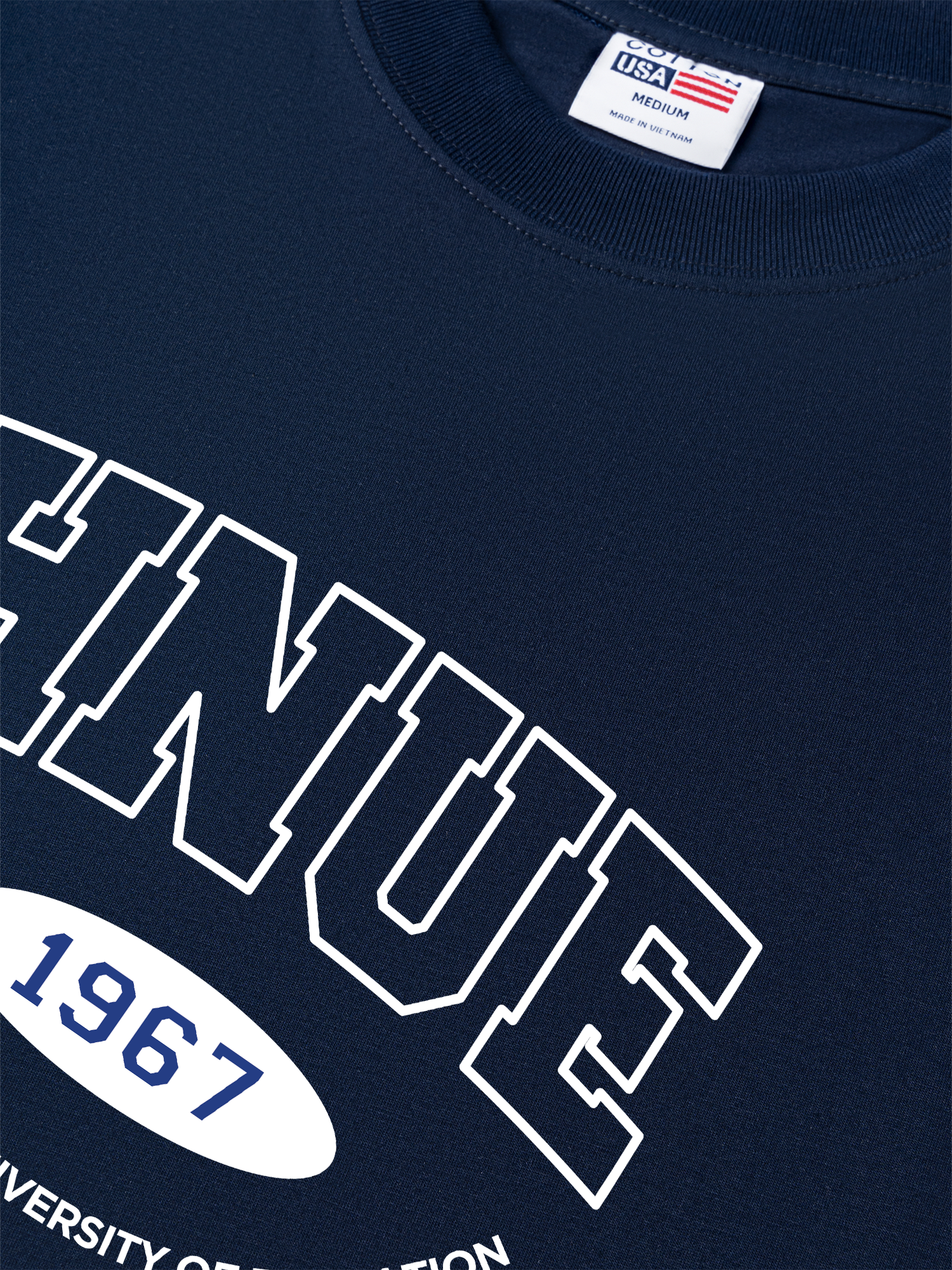 Áo Thun Relaxed Fit HNUE - Hanoi National University of Education