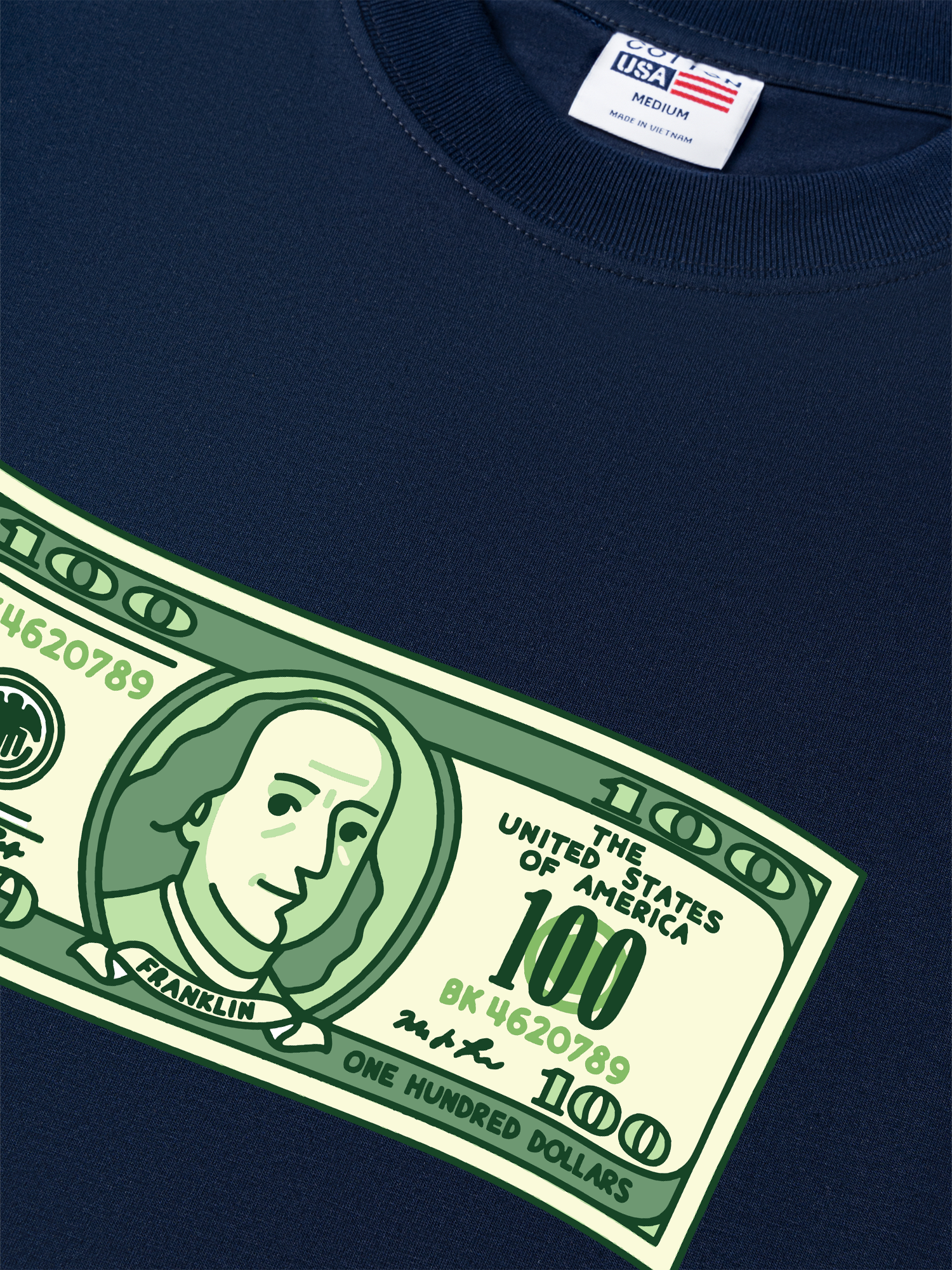 Áo Thun Relaxed Fit Money Cash Rules Everything