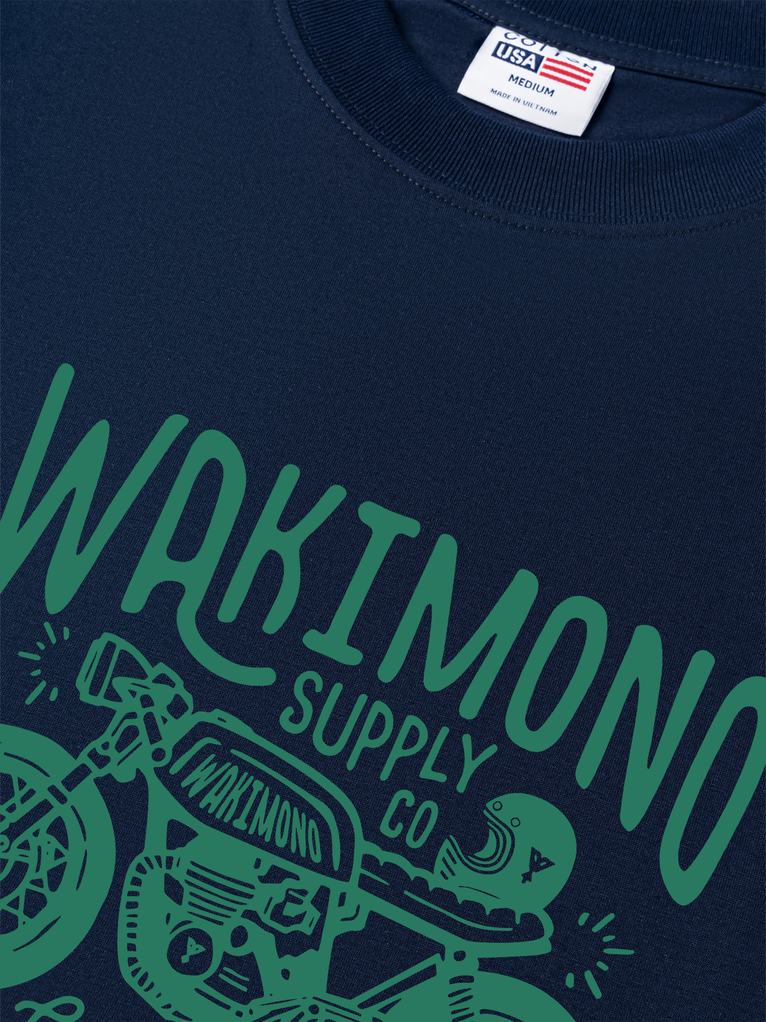 Áo Thun Relaxed Fit Motorbike WAKIMONO-01