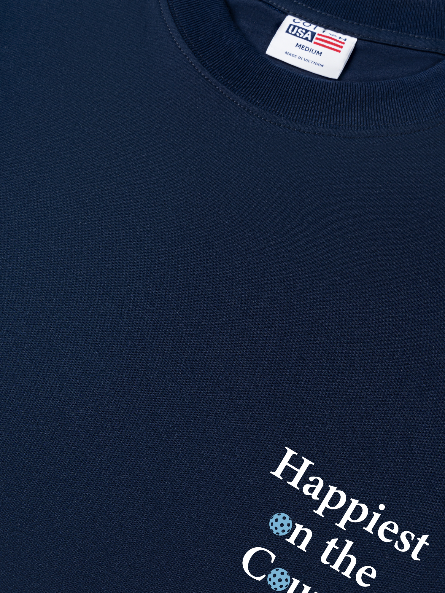 Áo Thun Relaxed Fit Pickleball Happiest on the Courts