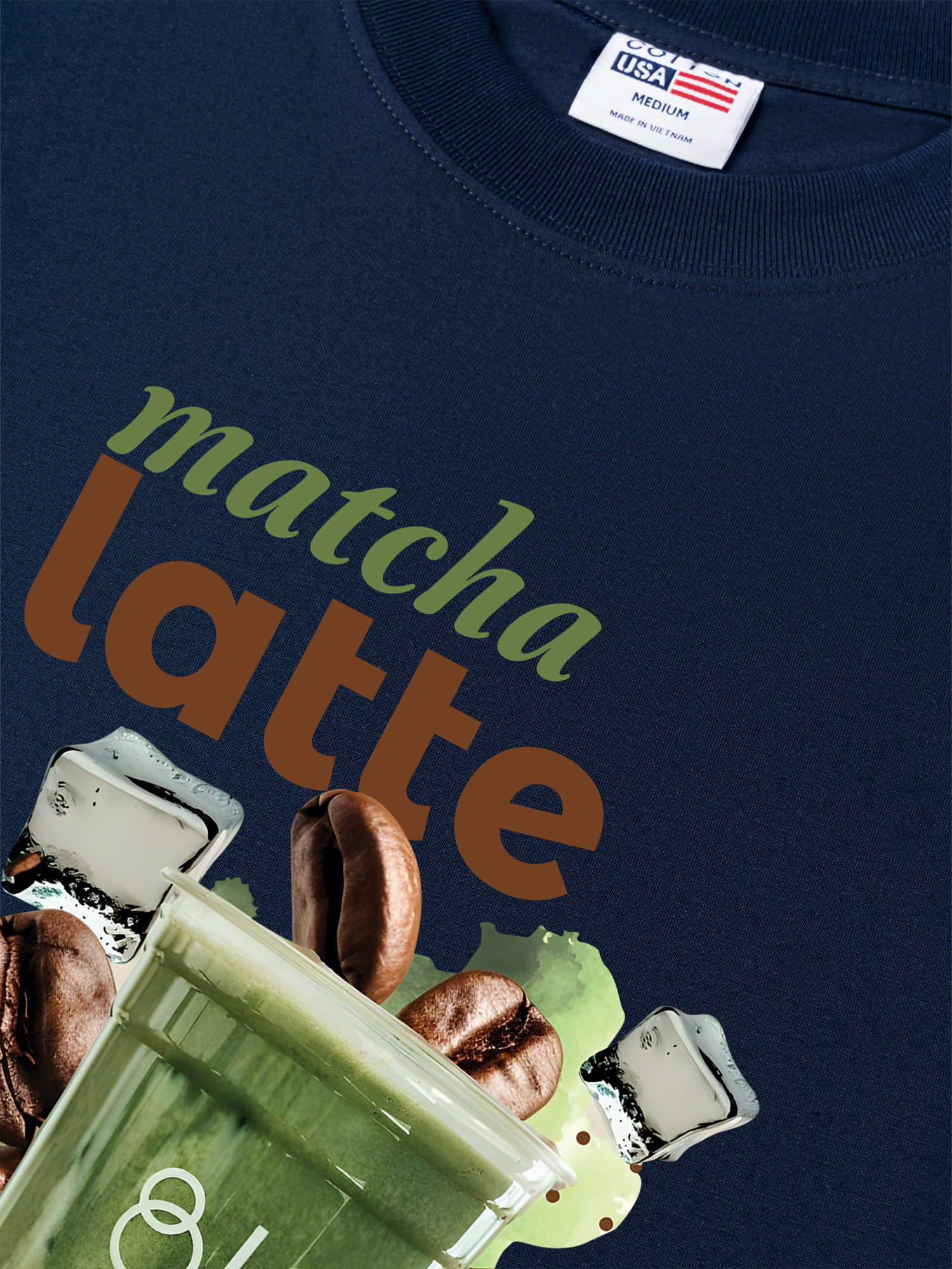 Áo Thun Relaxed Fit Daily Cup Matcha Latte