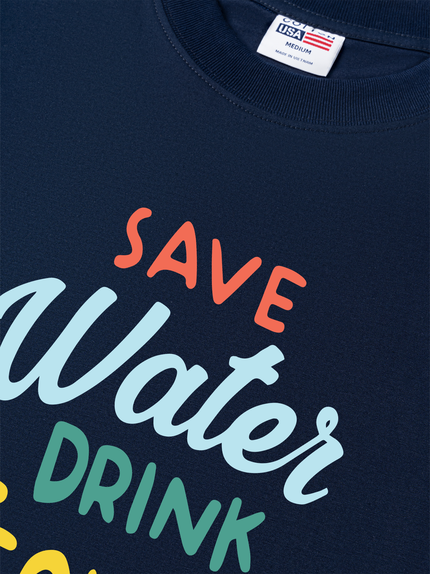 Áo Thun Relaxed Fit Save Water Drink Tequila