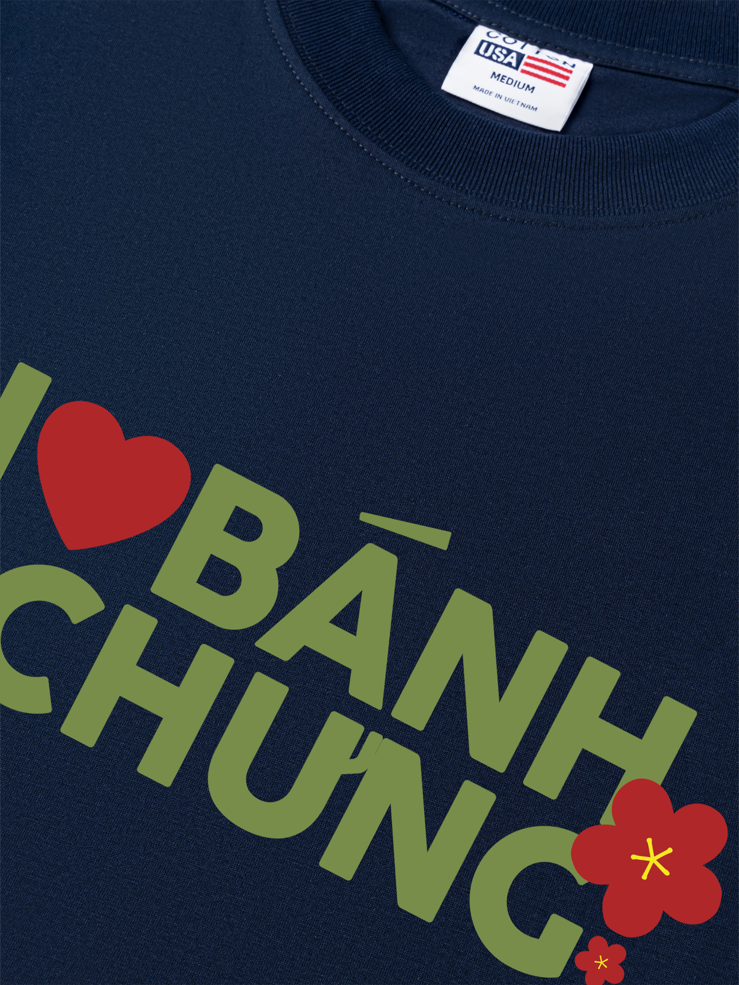 Áo Thun Relaxed Fit I Love Bánh Chưng
