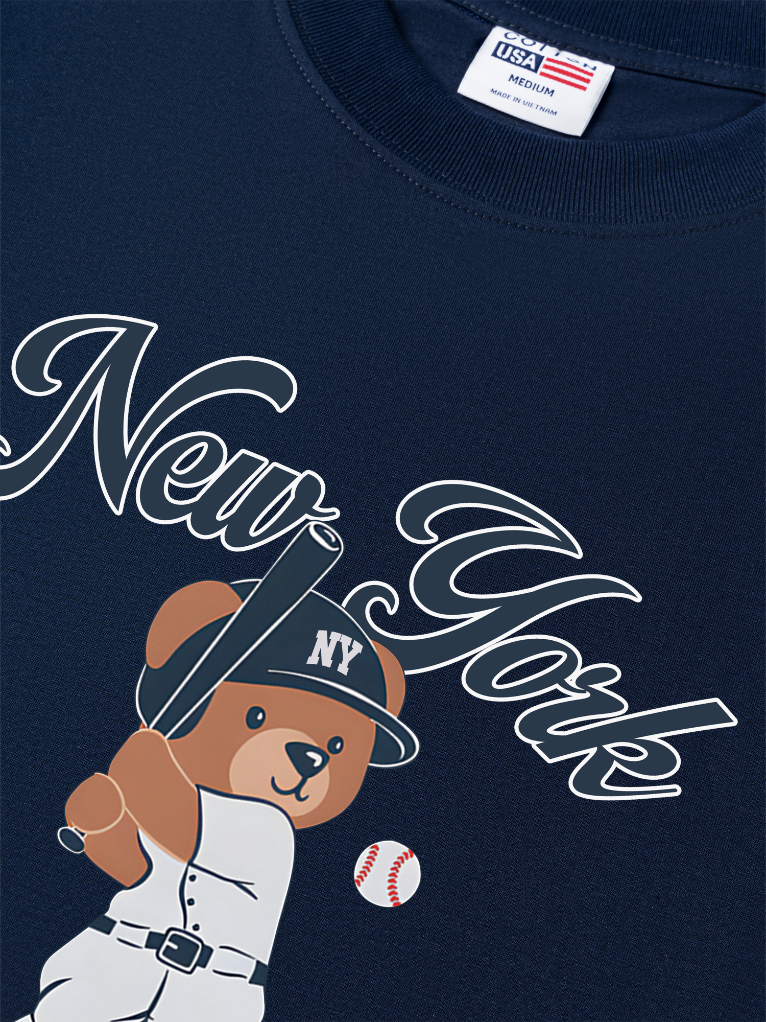 Áo Thun Relaxed Fit Baseball Bear