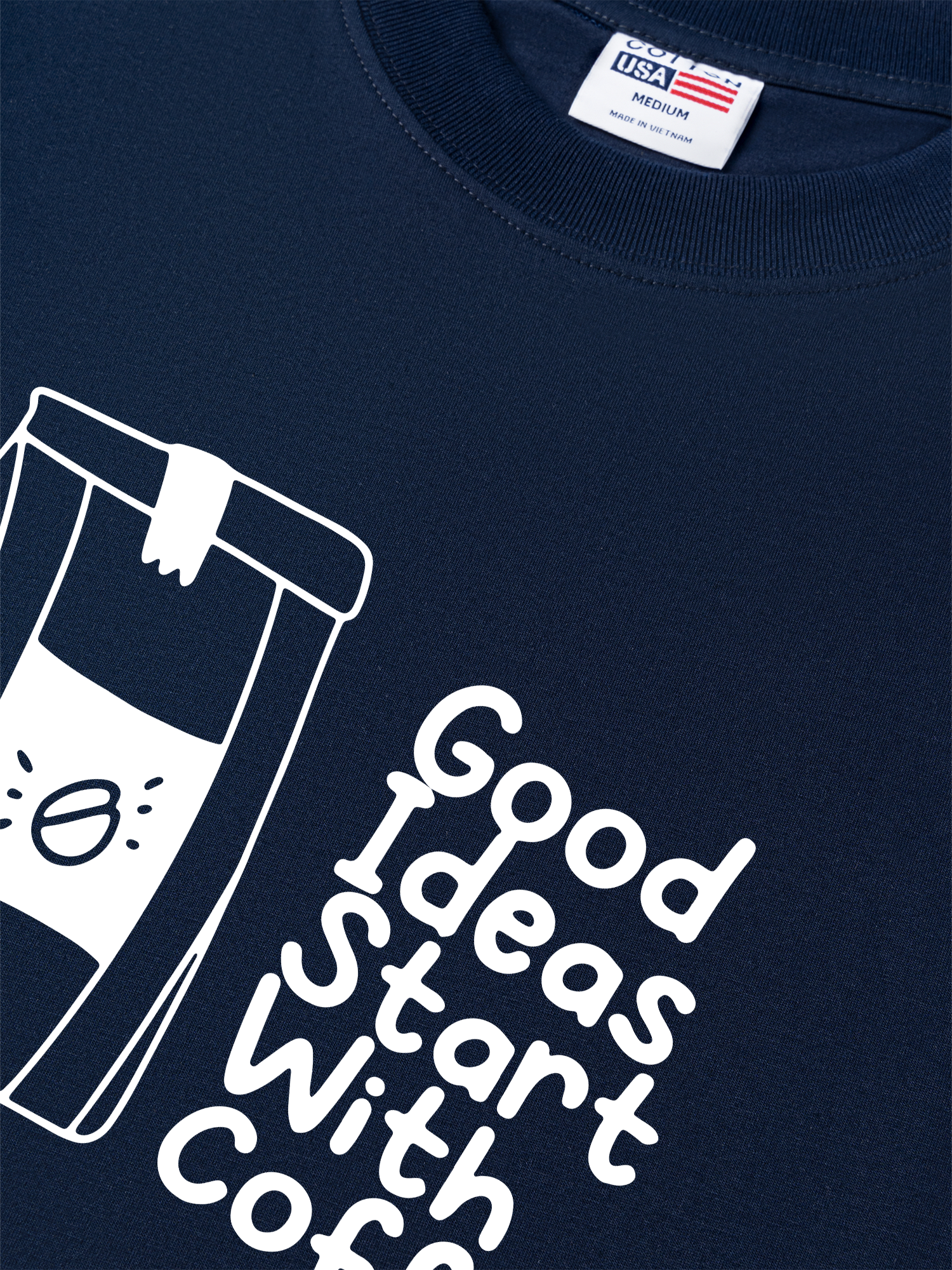 Áo Thun Relaxed Fit Daily Cup Good Ideas Starts With Coffee