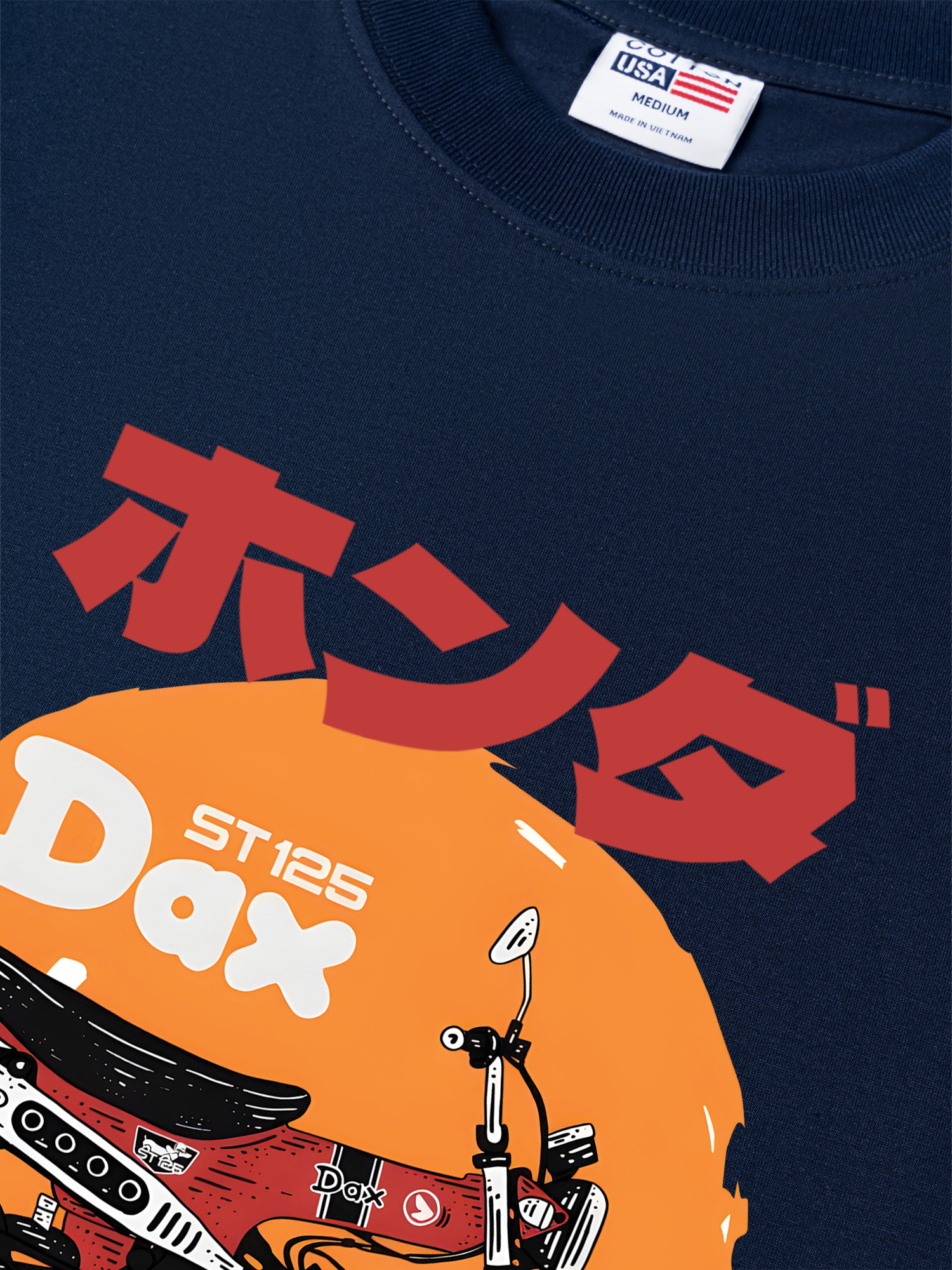 Áo Thun Relaxed Fit Motorbike Honda ST125 dax