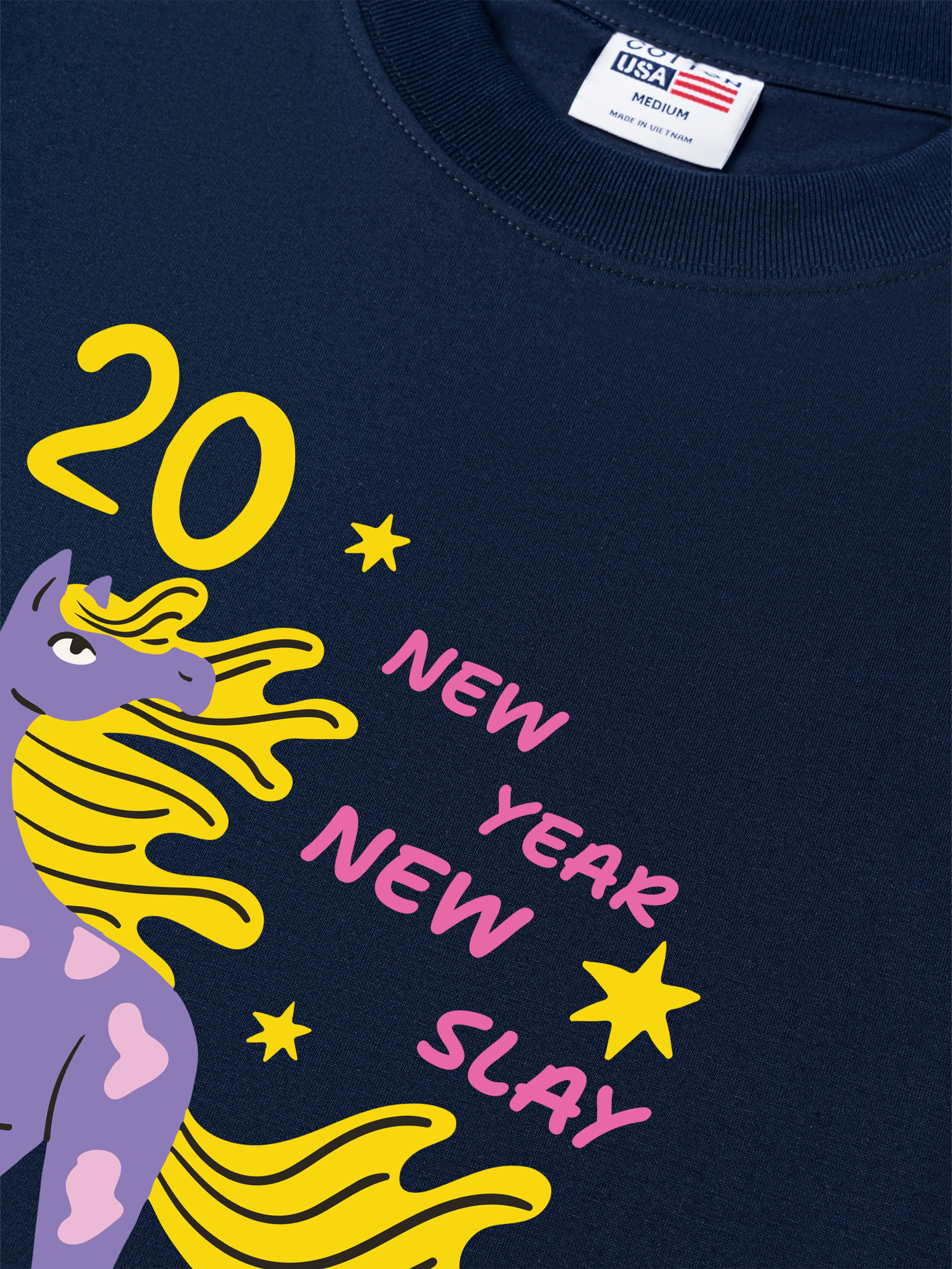 Áo Thun Relaxed Fit New Year New Slay